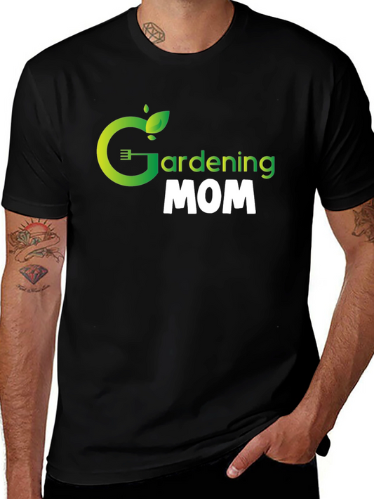 Gardening Mom Graphic Tee - Black