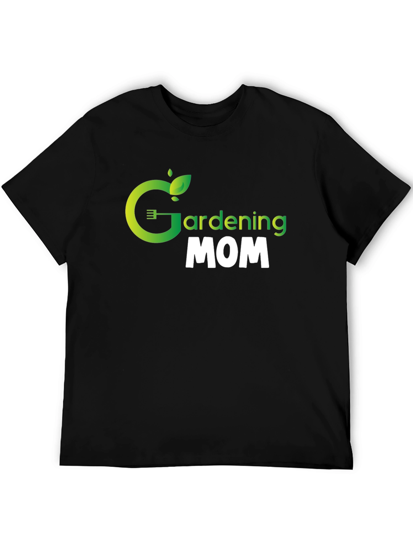 Gardening Mom Graphic Tee - Black