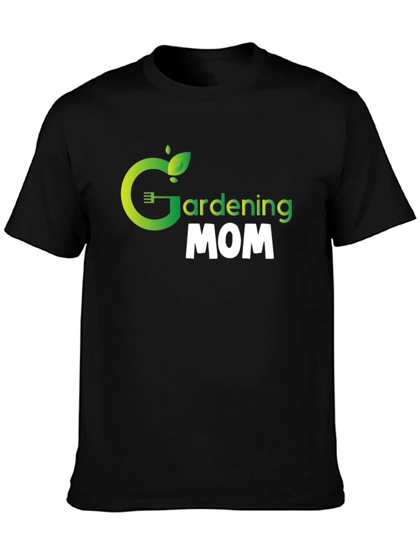 Gardening Mom Graphic Tee - Black