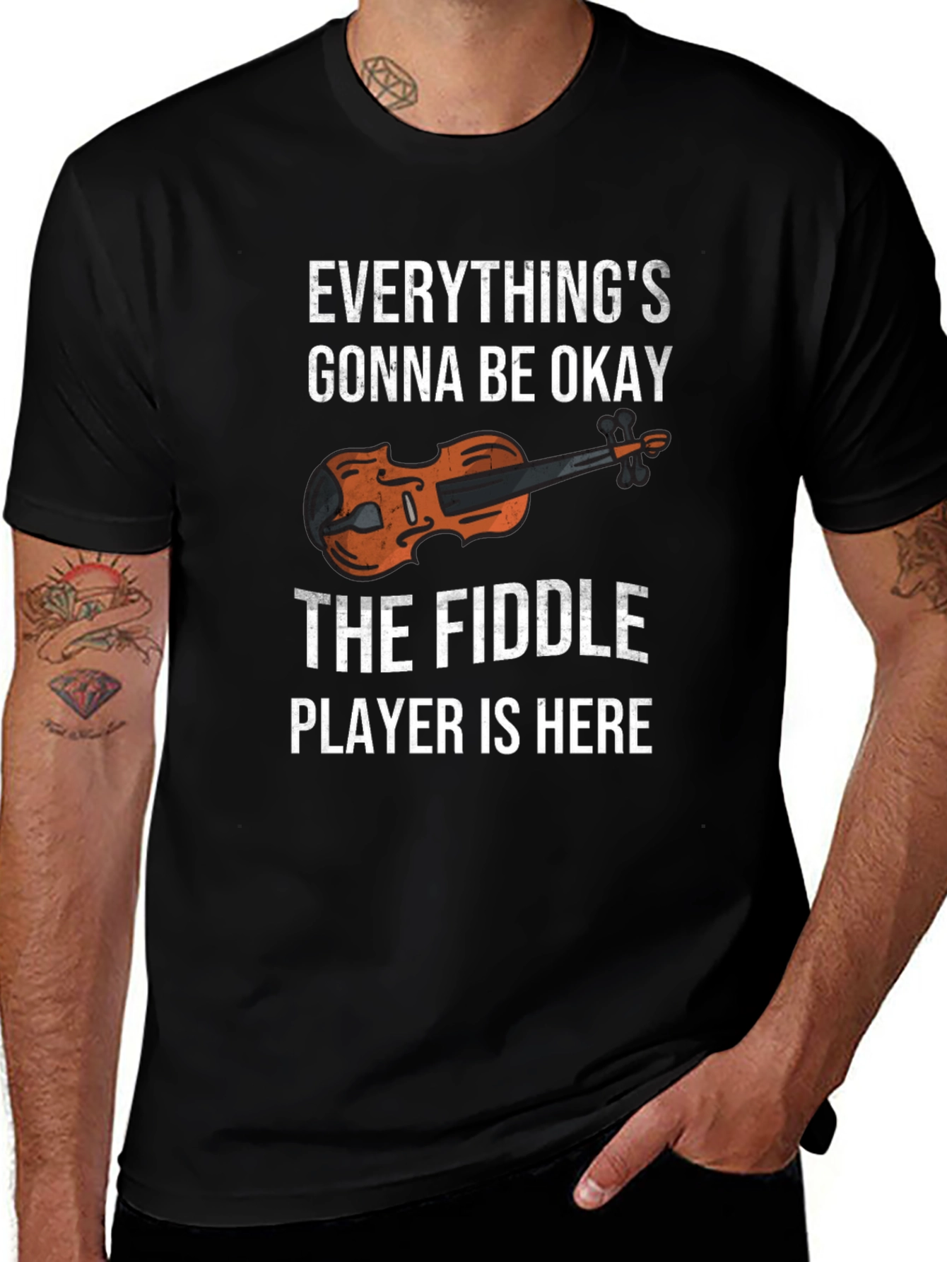 Fiddle Player T-Shirt - Everythings Gonna Be Okay