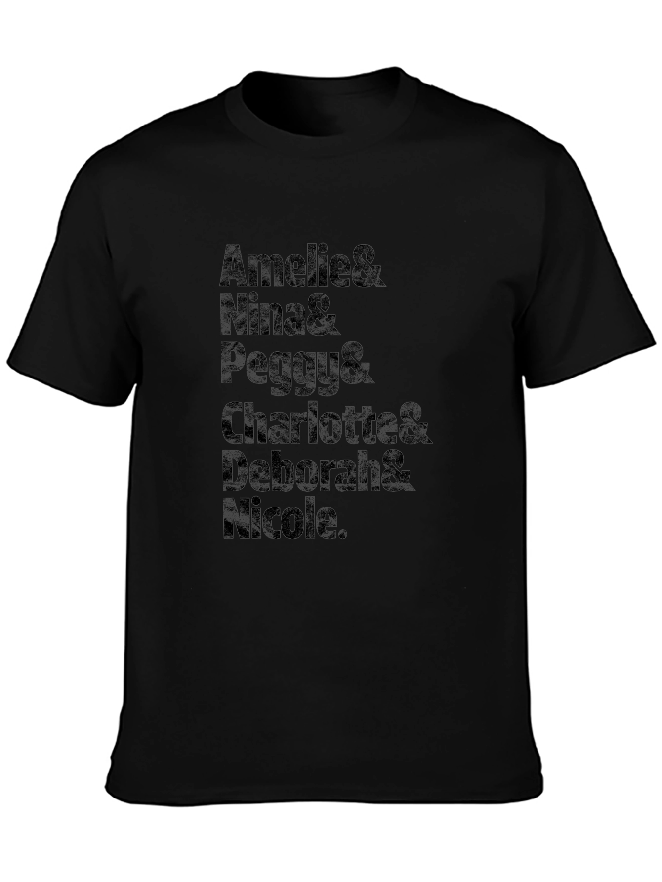 Amelie & Friends Black T-Shirt