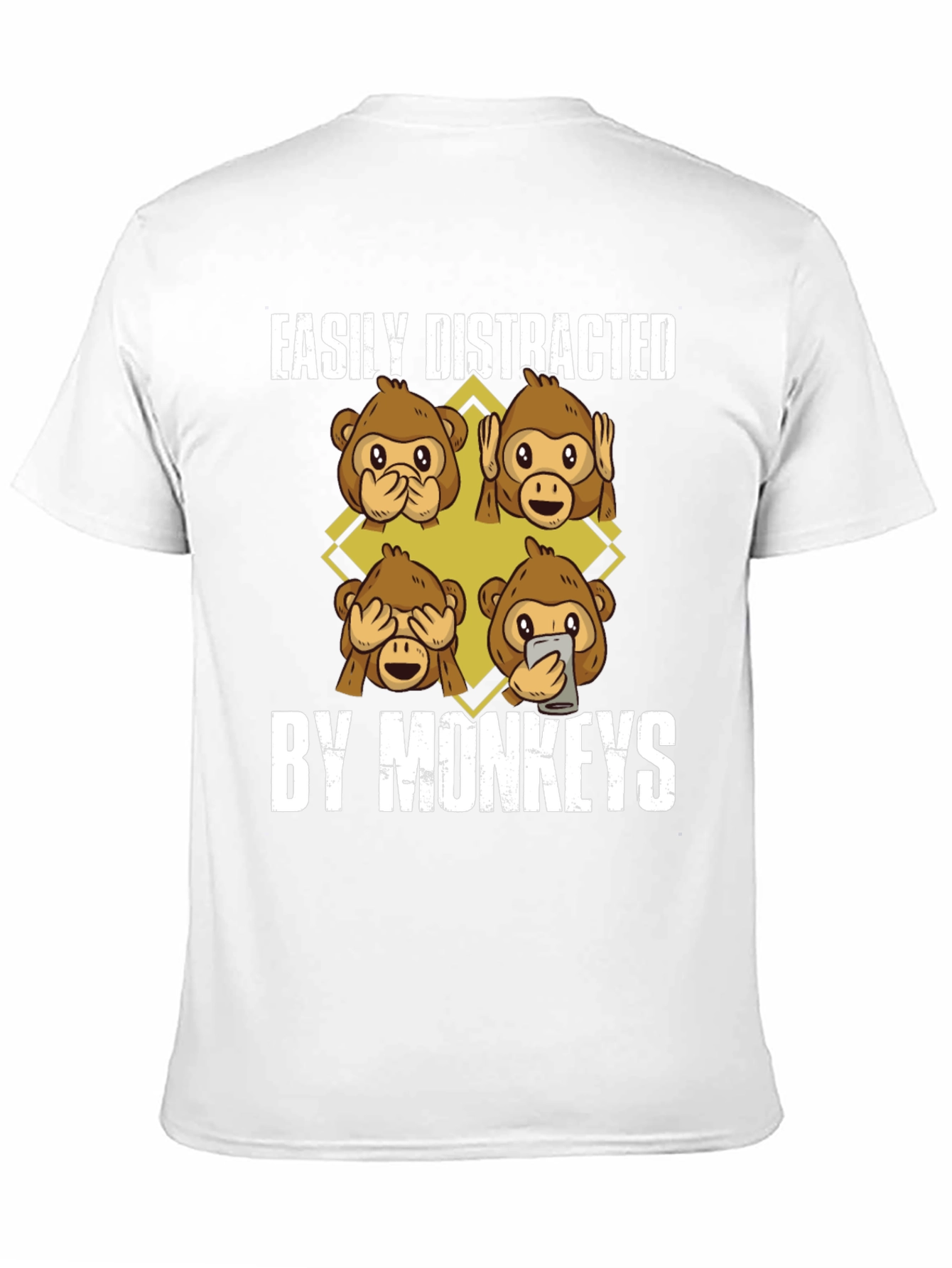 Easily Distracted By Monkeys Graphic Tee