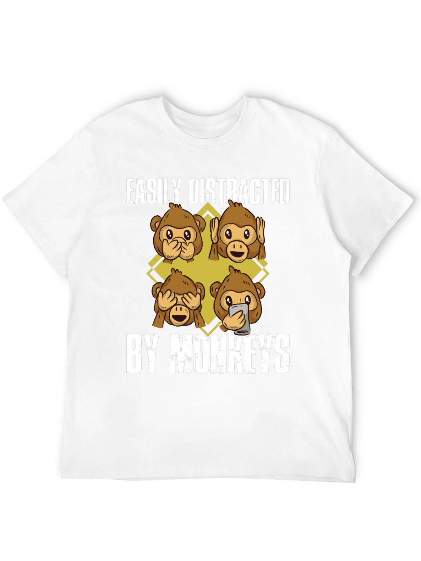 Easily Distracted By Monkeys Graphic Tee