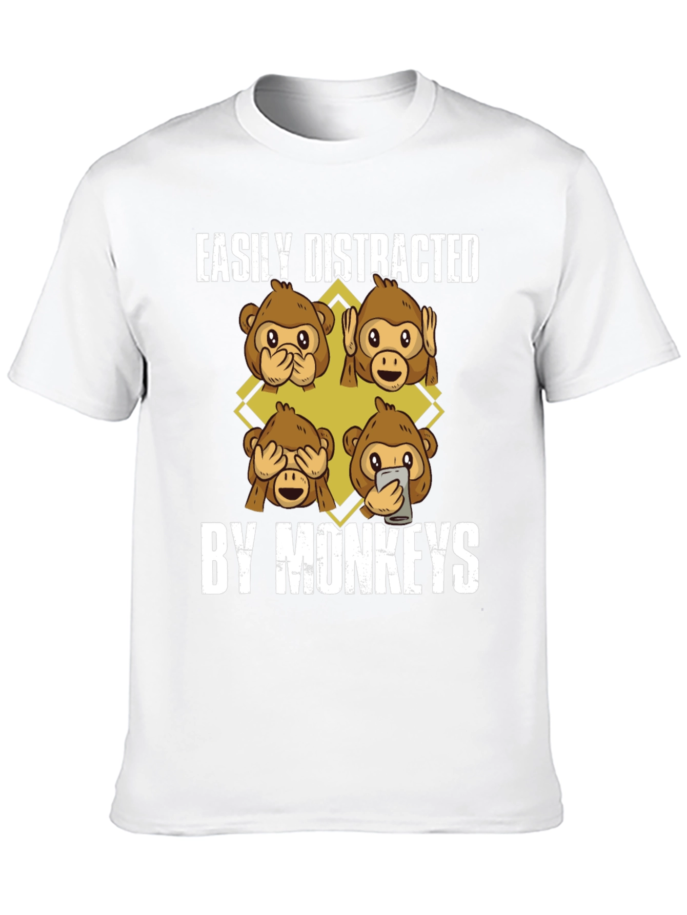 Easily Distracted By Monkeys Graphic Tee
