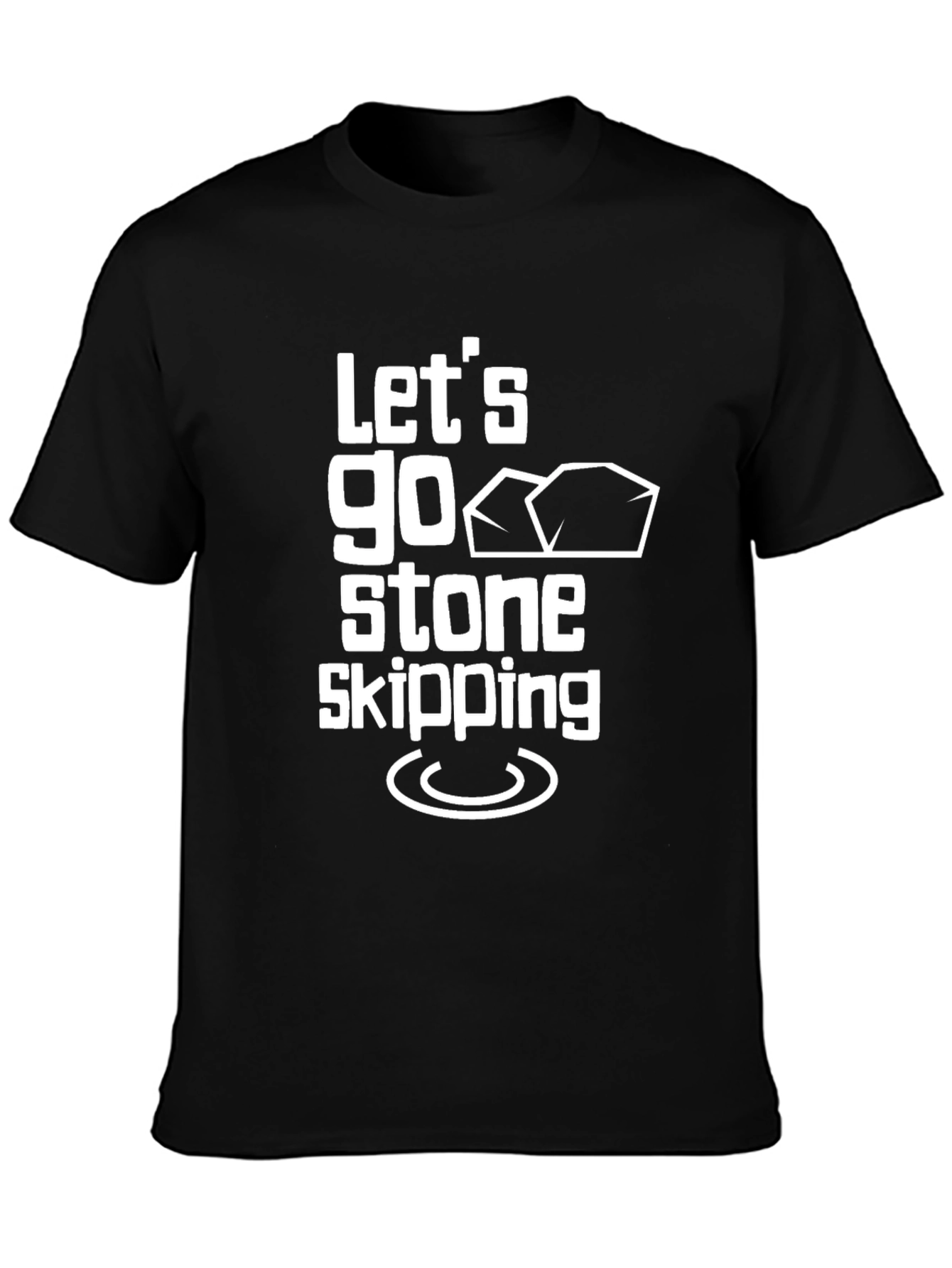 Lets Go Stone Skipping Graphic T-Shirt
