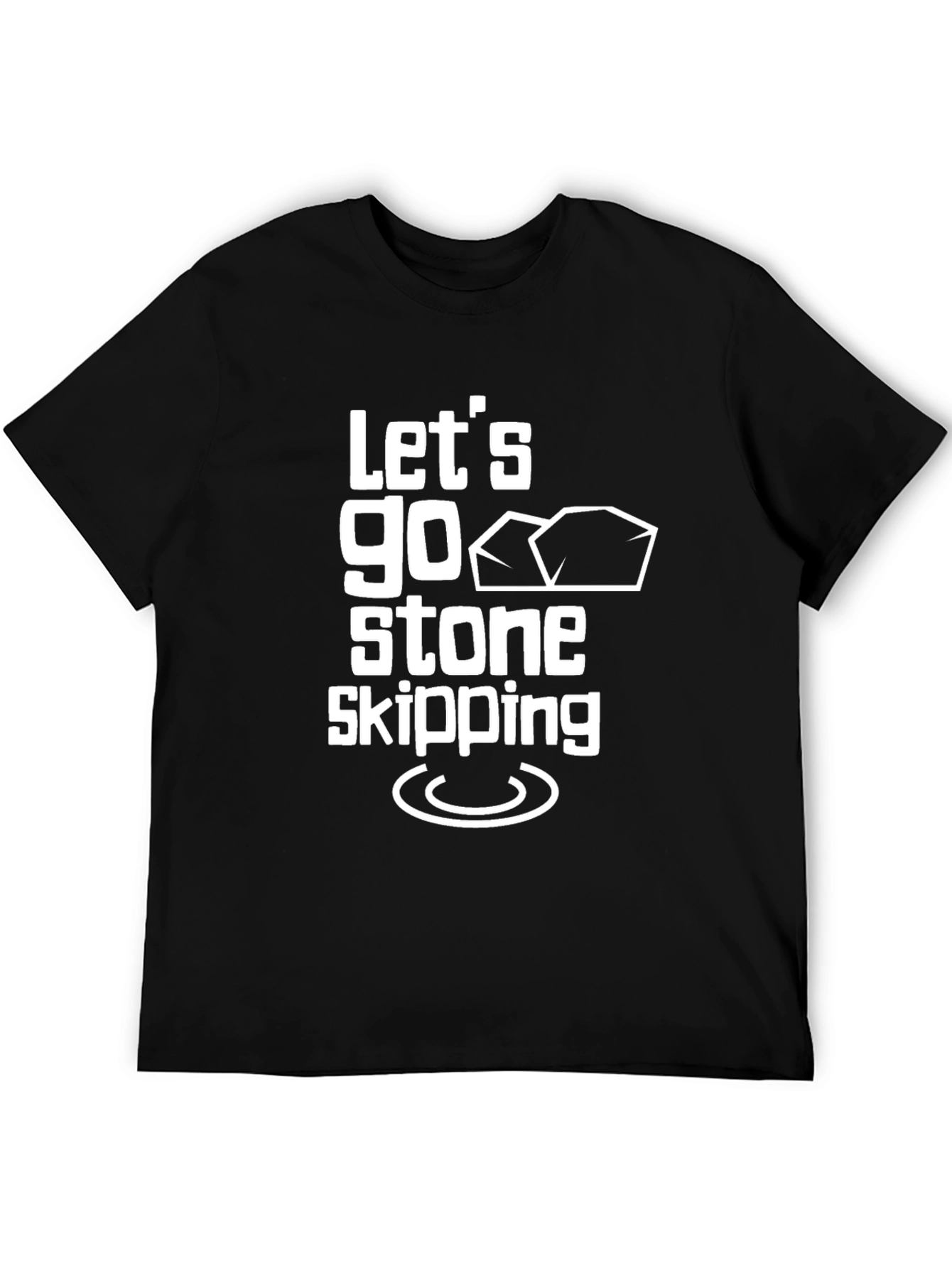 Lets Go Stone Skipping Graphic T-Shirt