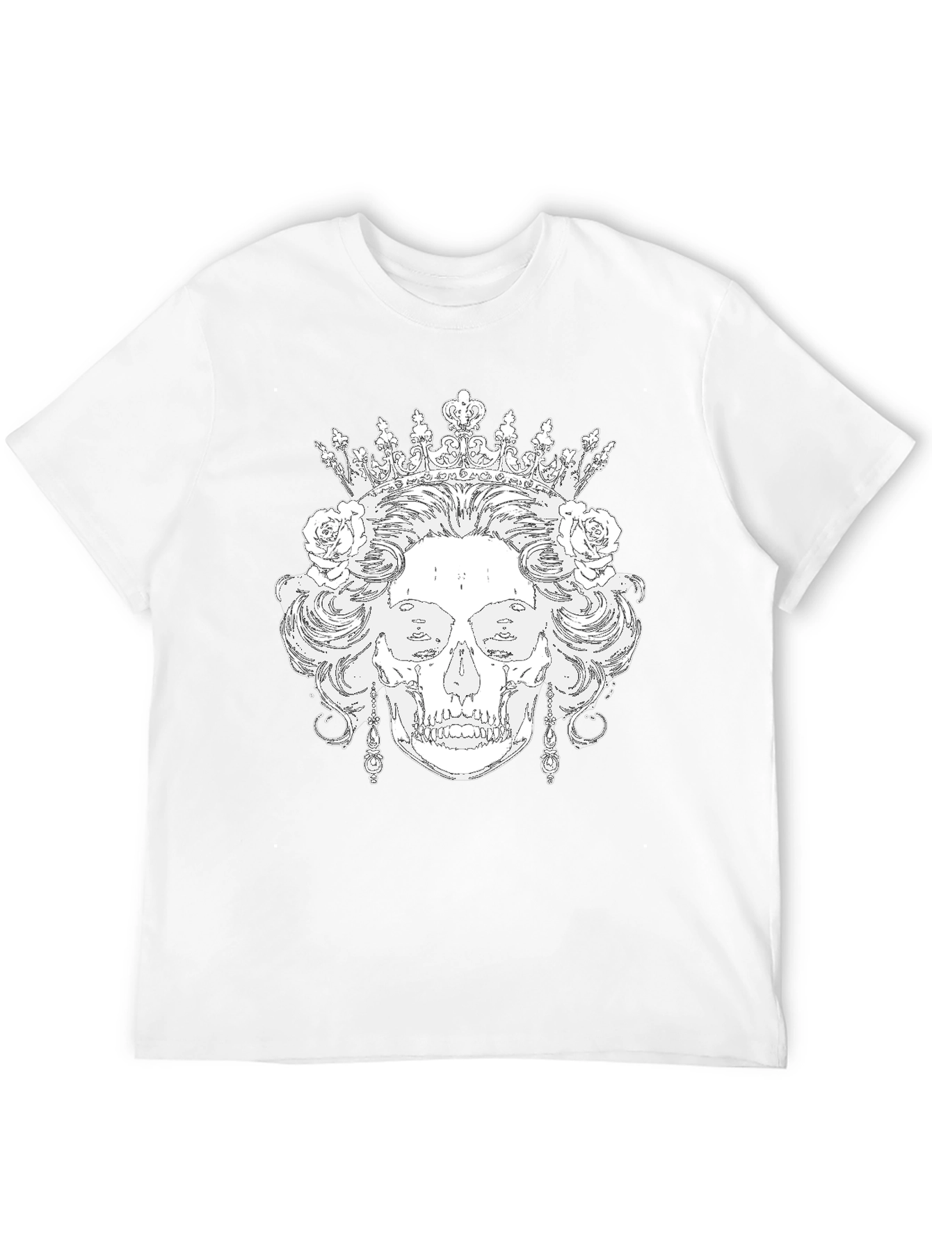 Skull Queen Black T-Shirt - Unique Graphic Tee