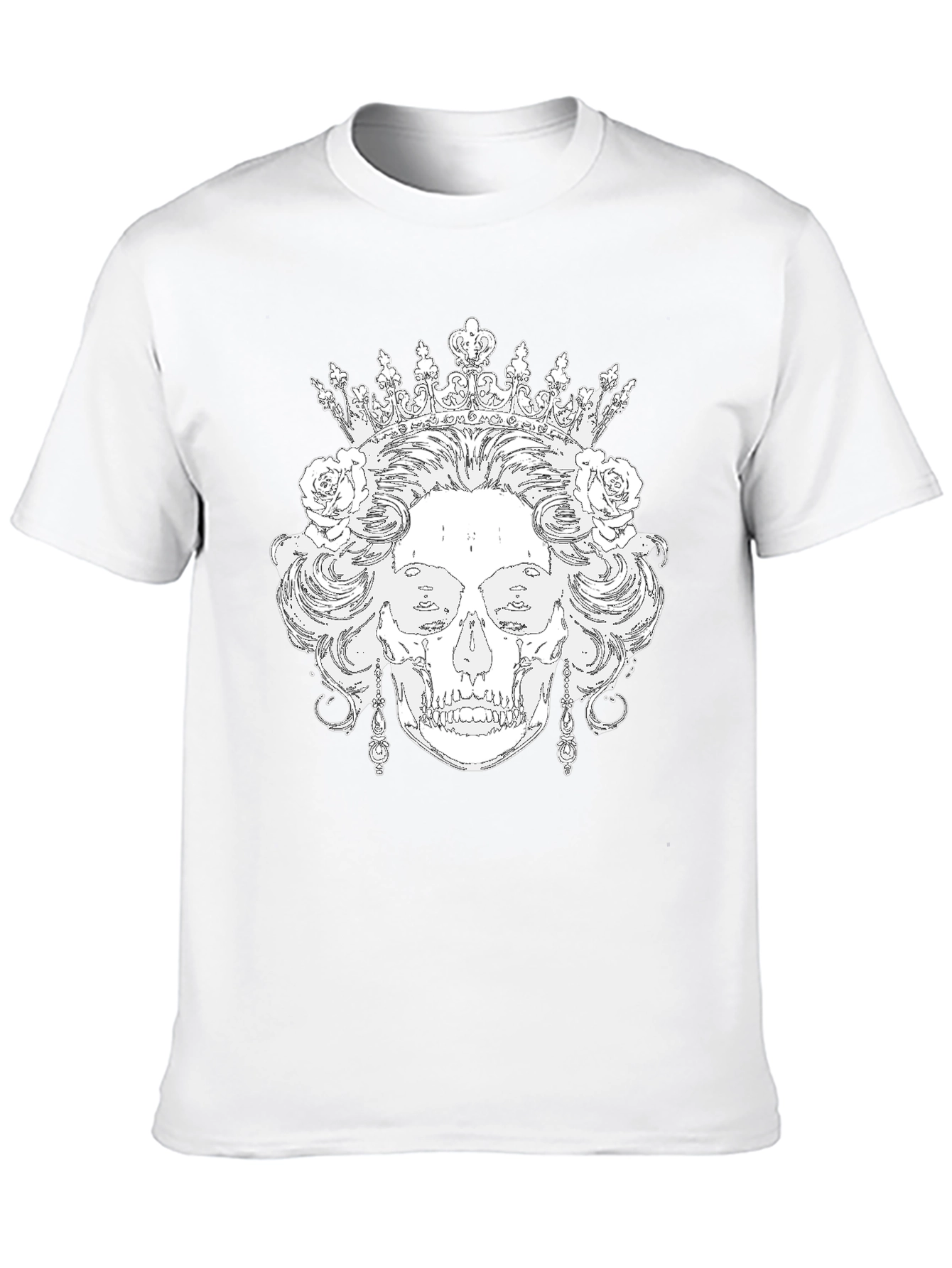 Skull Queen Black T-Shirt - Unique Graphic Tee