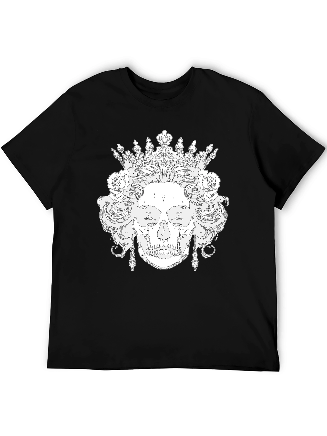 Skull Queen Black T-Shirt - Unique Graphic Tee