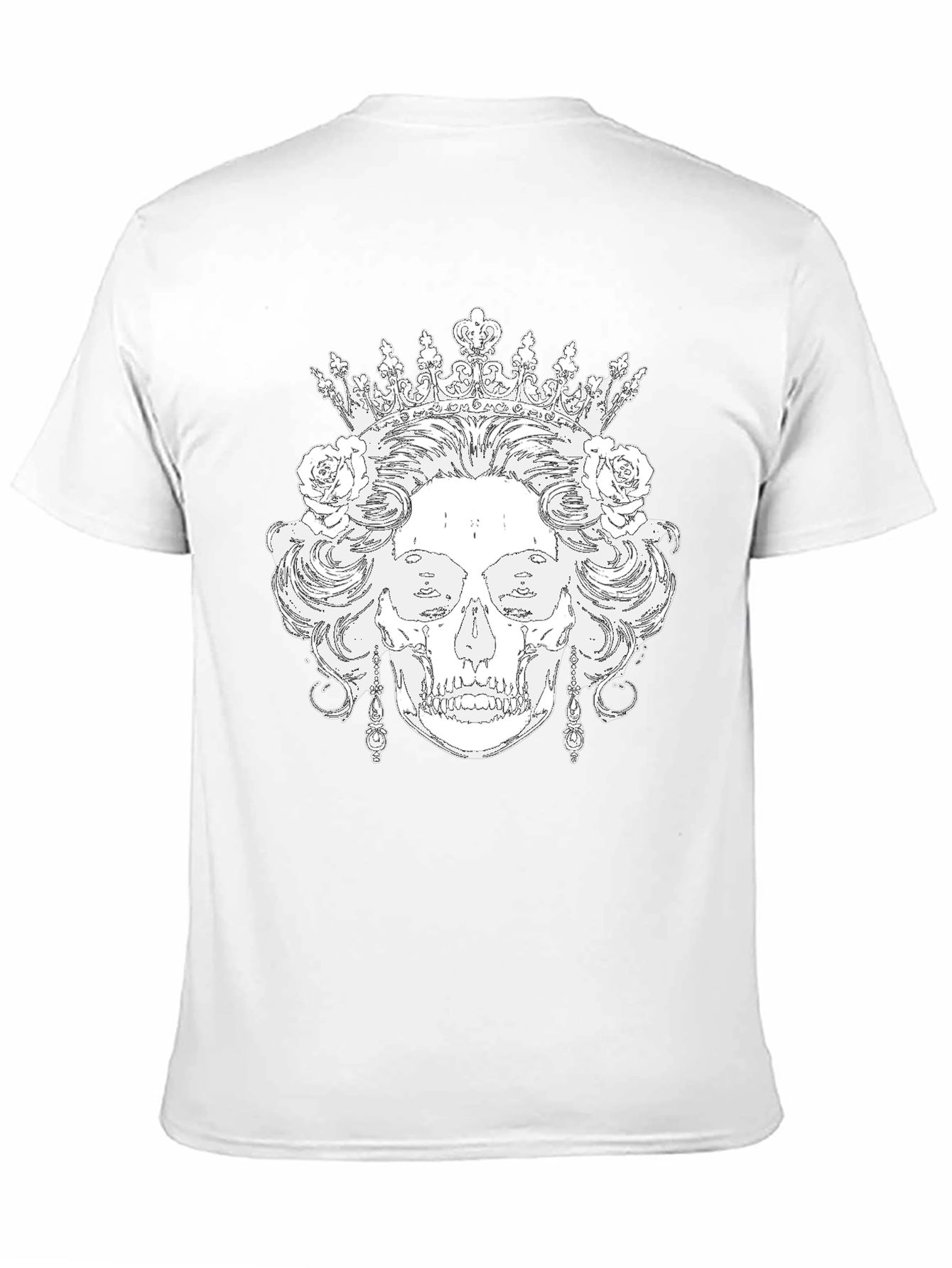Skull Queen Black T-Shirt - Unique Graphic Tee