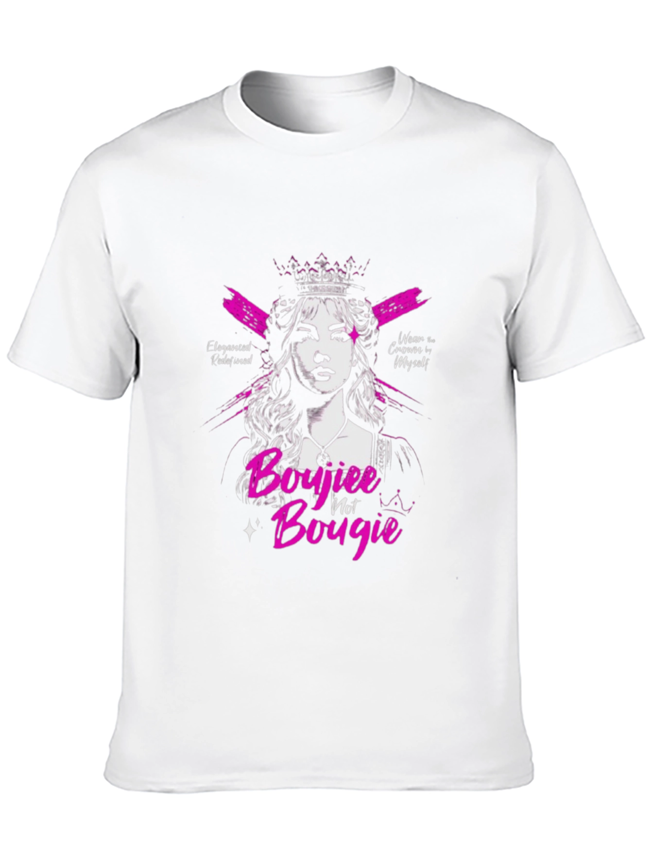 Sassy Boujiee Not Bougie Black Graphic Tee