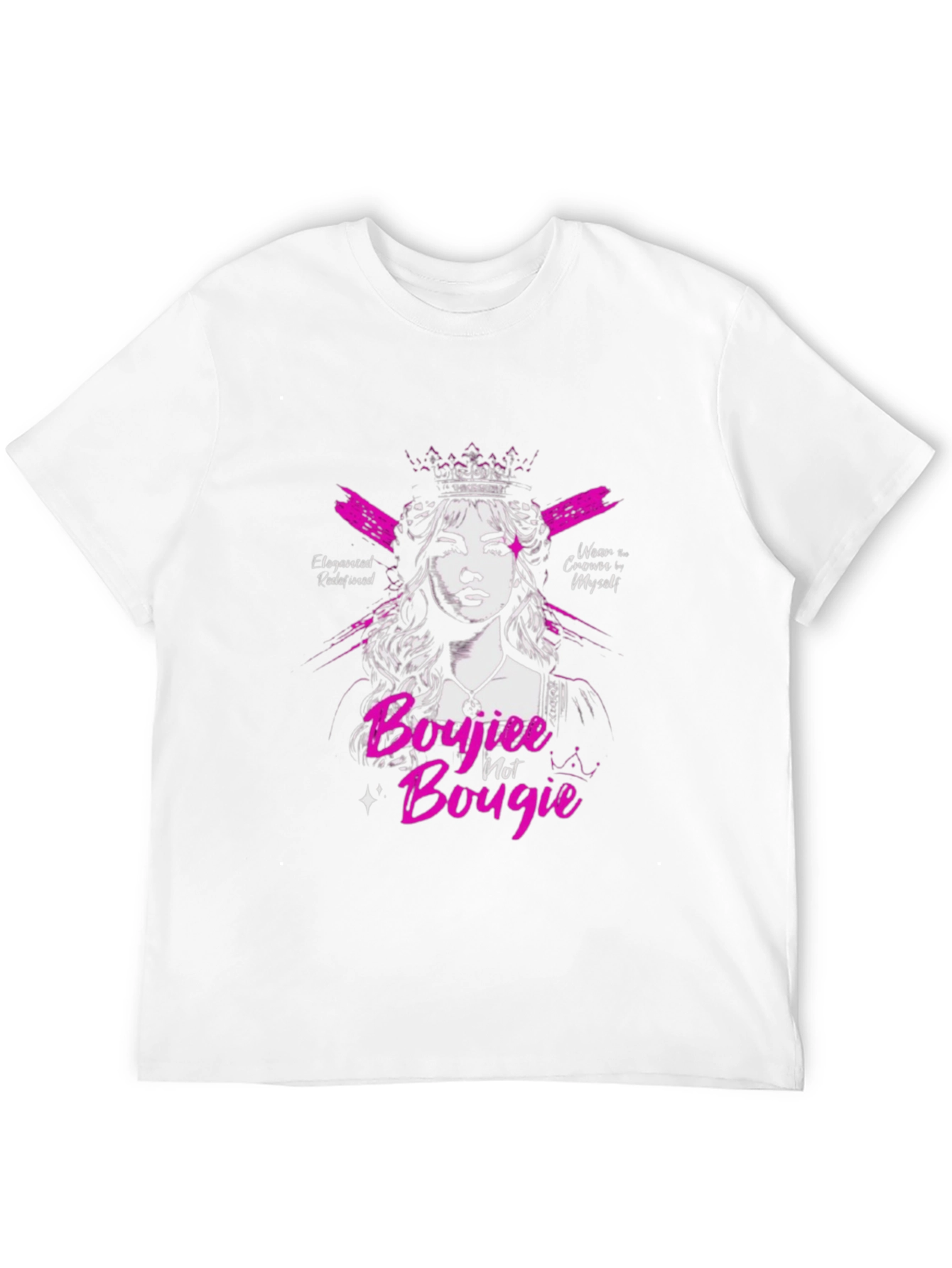 Sassy Boujiee Not Bougie Black Graphic Tee