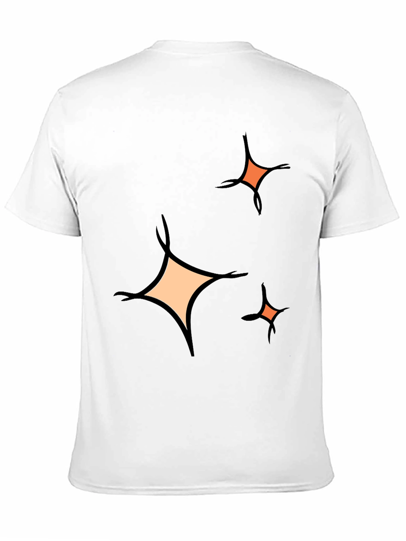 Sparkle Graphic Tee - Black Cotton Blend Casual