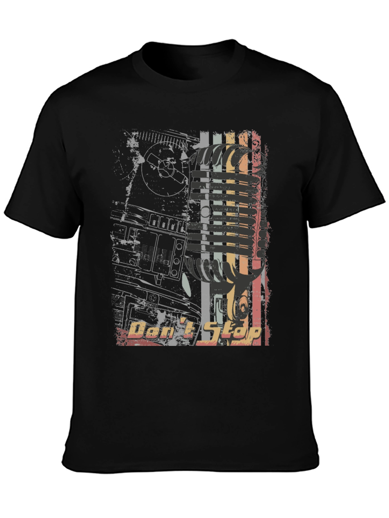Retro Dont Stop Graphic Print Tee