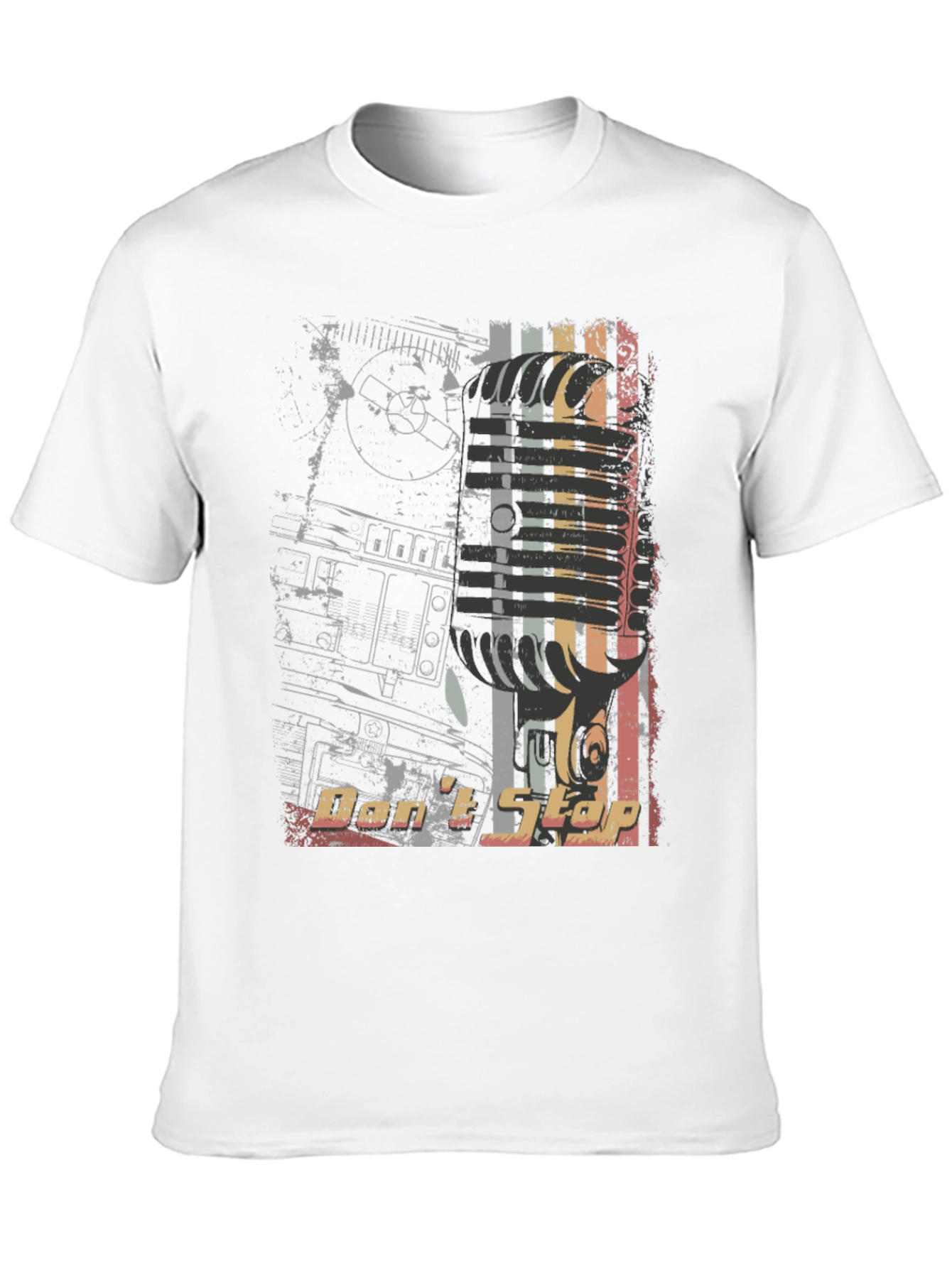 Retro Dont Stop Graphic Print Tee