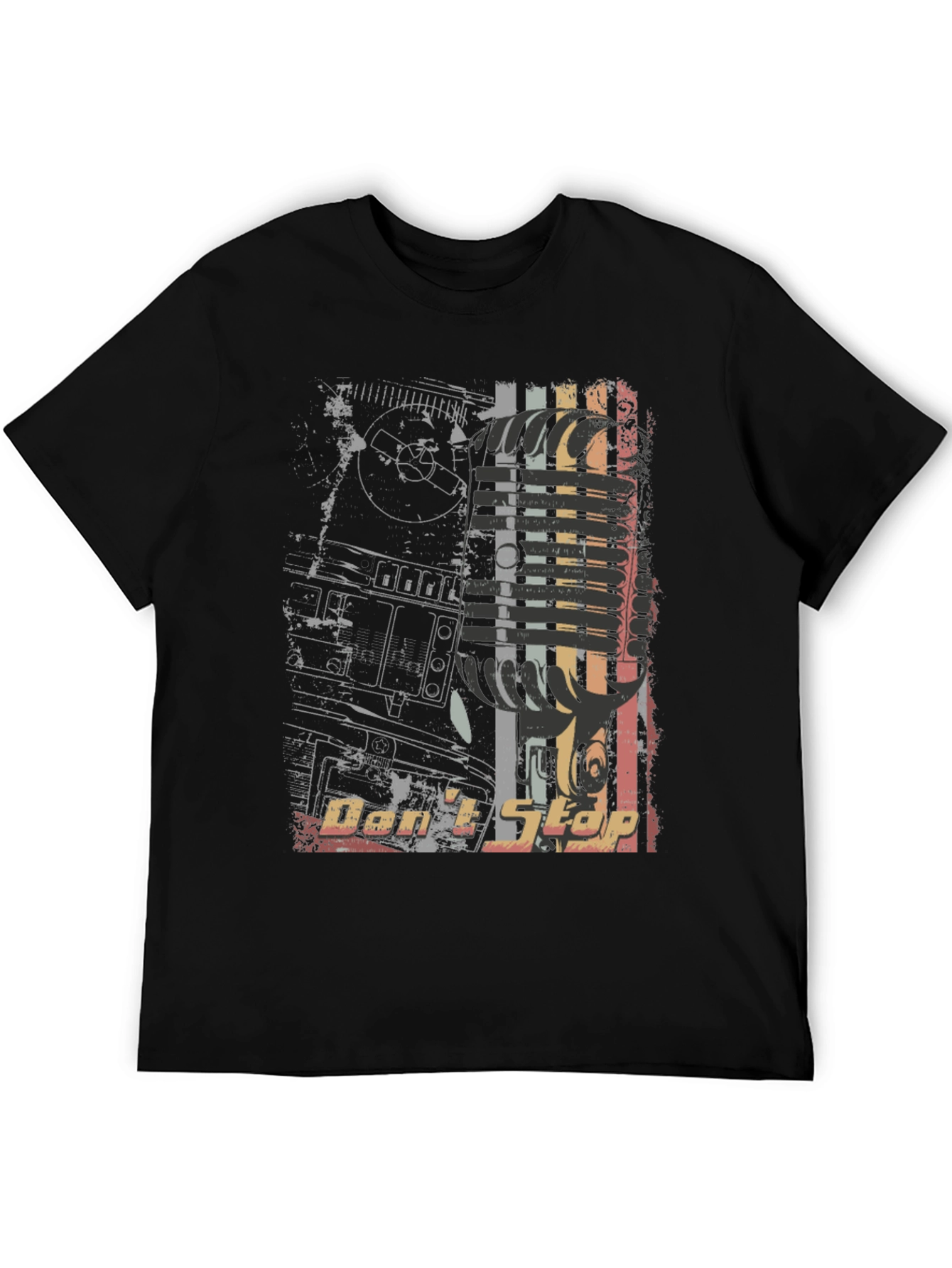 Retro Dont Stop Graphic Print Tee
