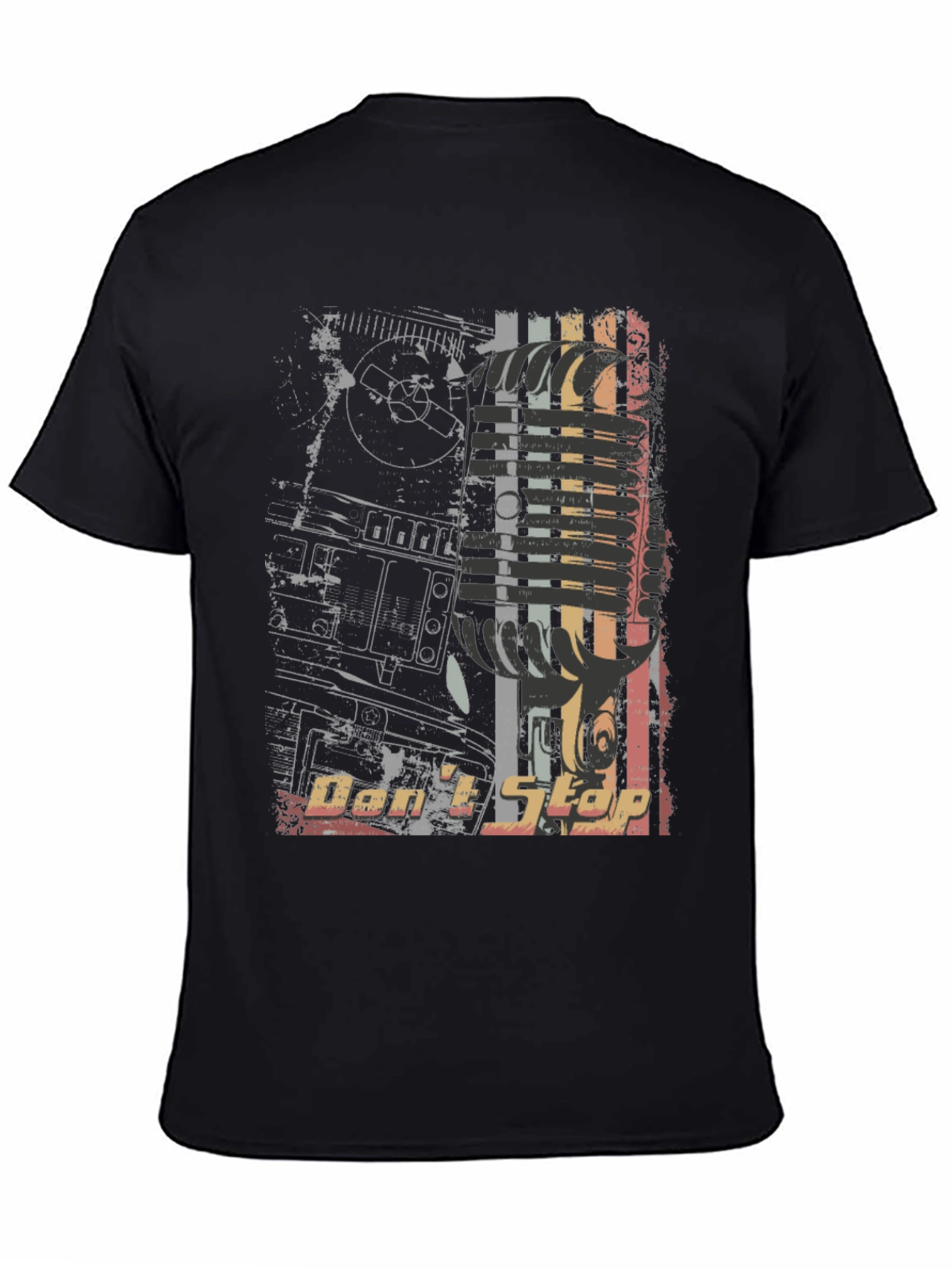 Retro Dont Stop Graphic Print Tee