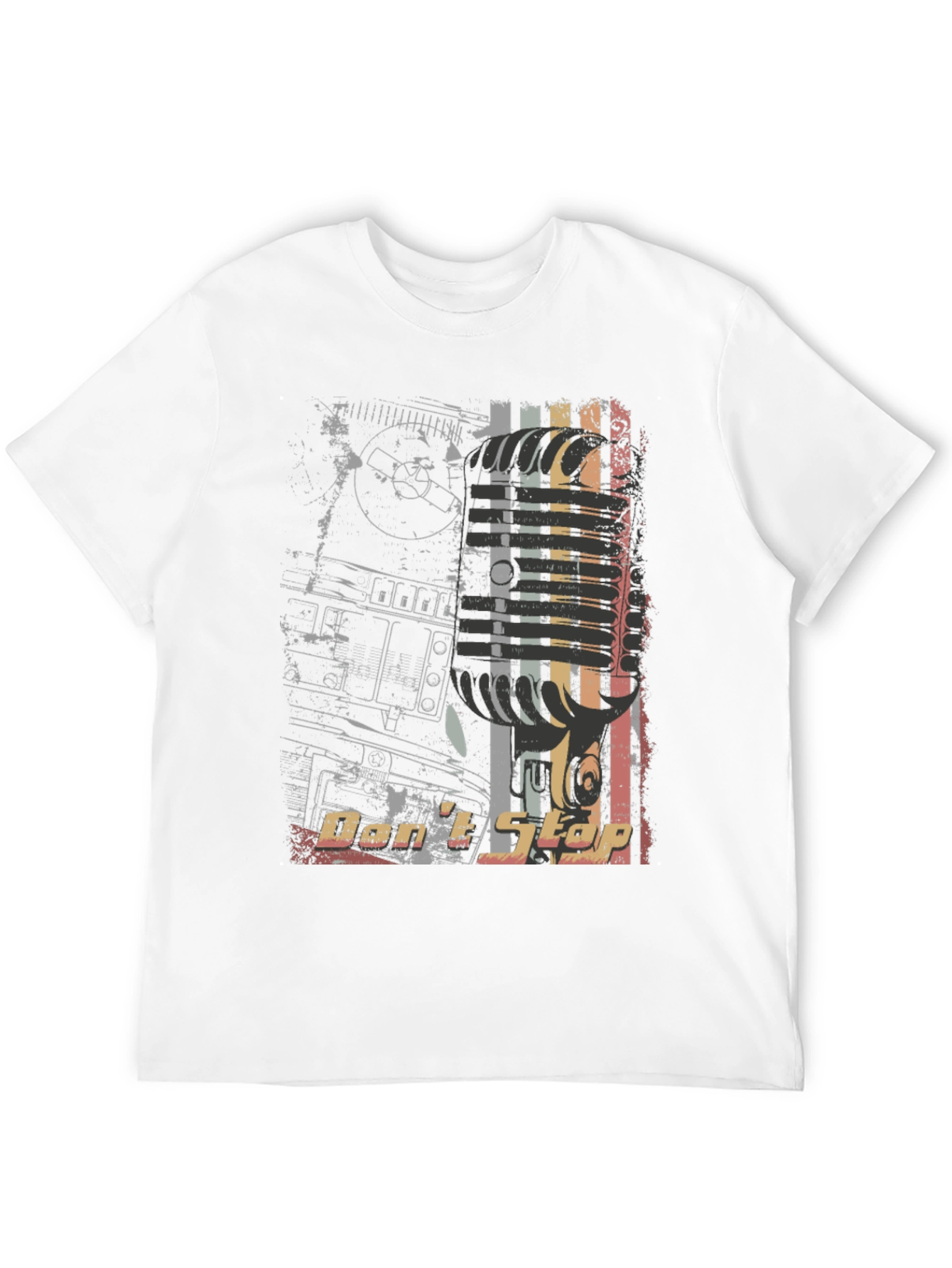Retro Dont Stop Graphic Print Tee