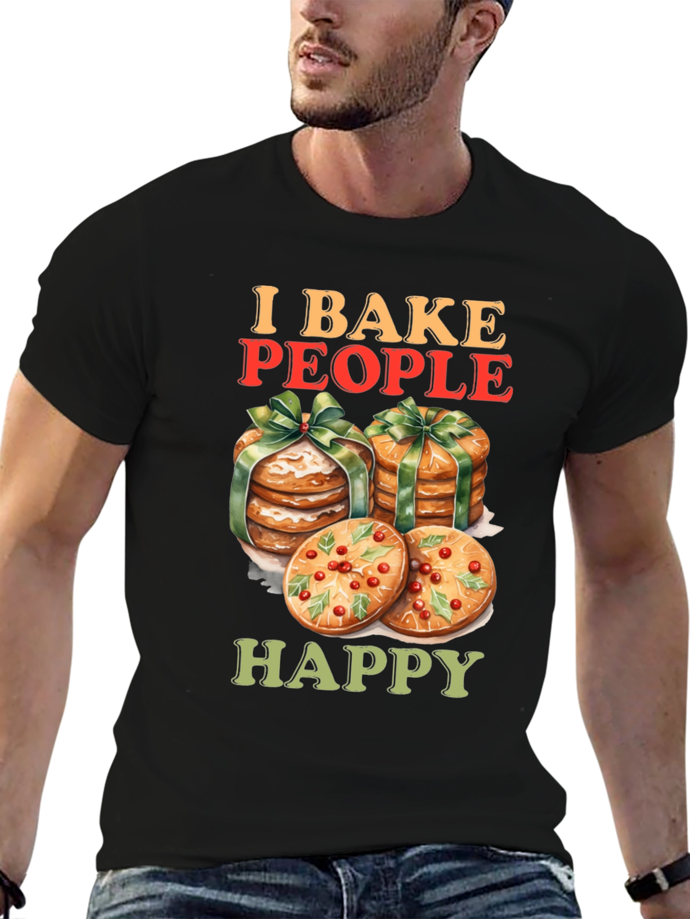 I Bake People Happy Graphic Tee