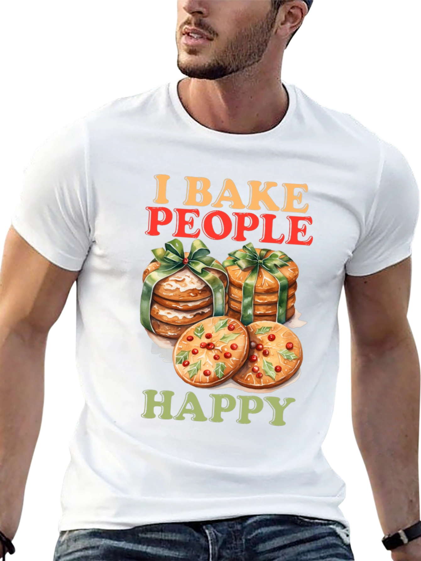 I Bake People Happy Graphic Tee