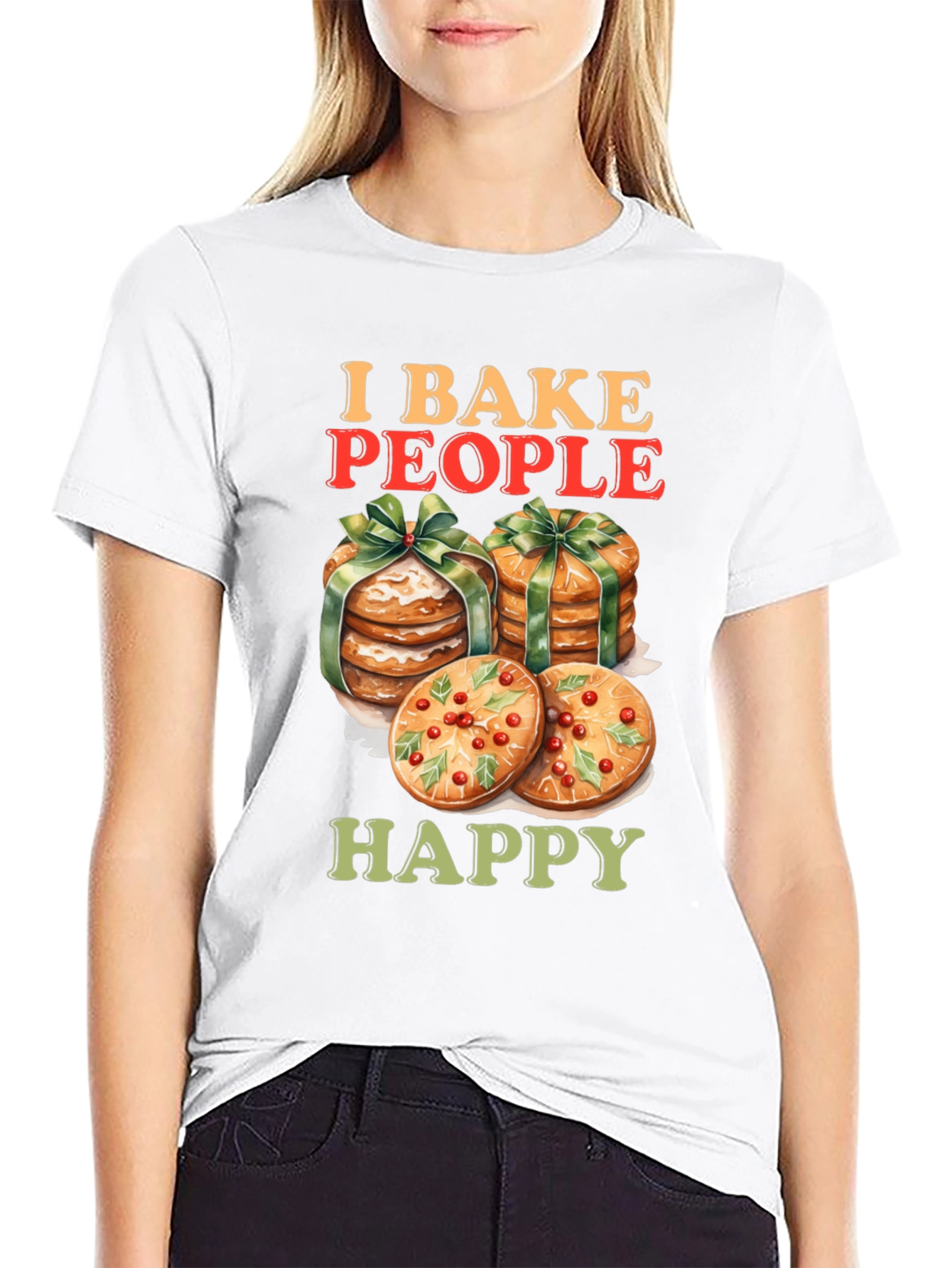 I Bake People Happy Graphic Tee