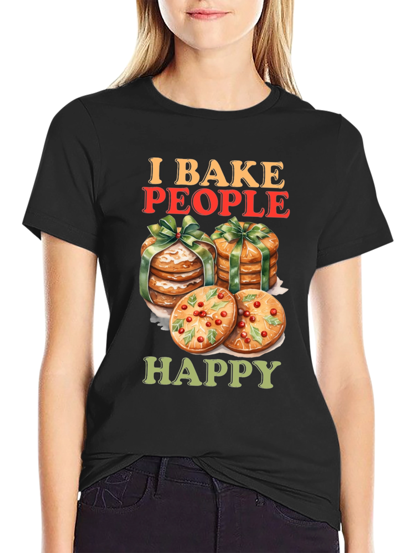 I Bake People Happy Graphic Tee