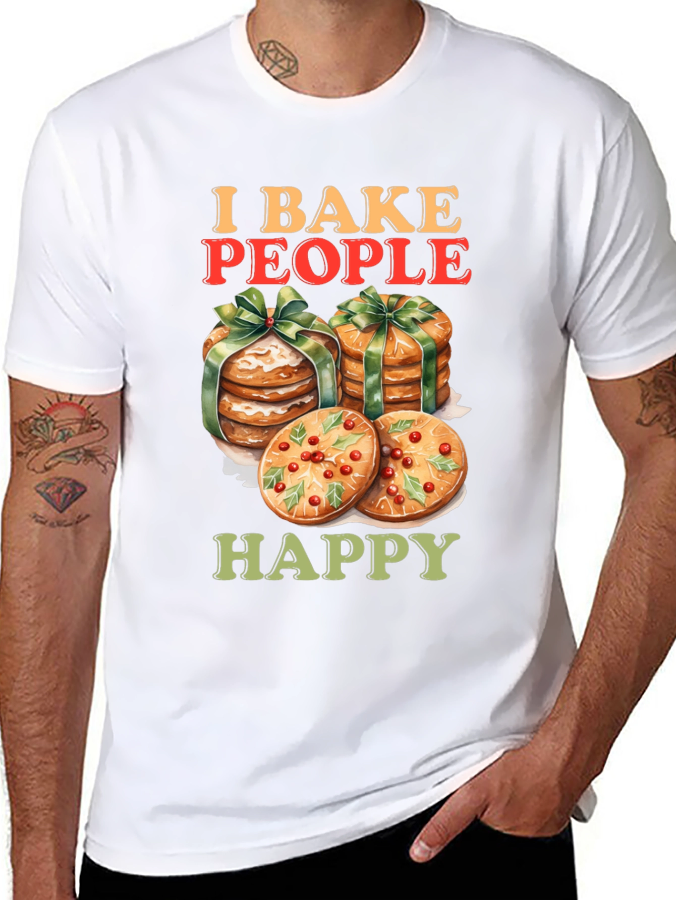 I Bake People Happy Graphic Tee