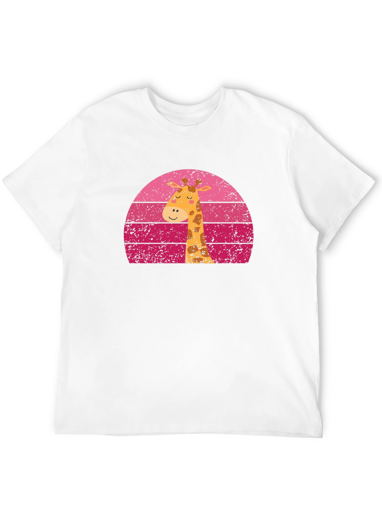 Giraffe Sunset Graphic Tee - Unique Design