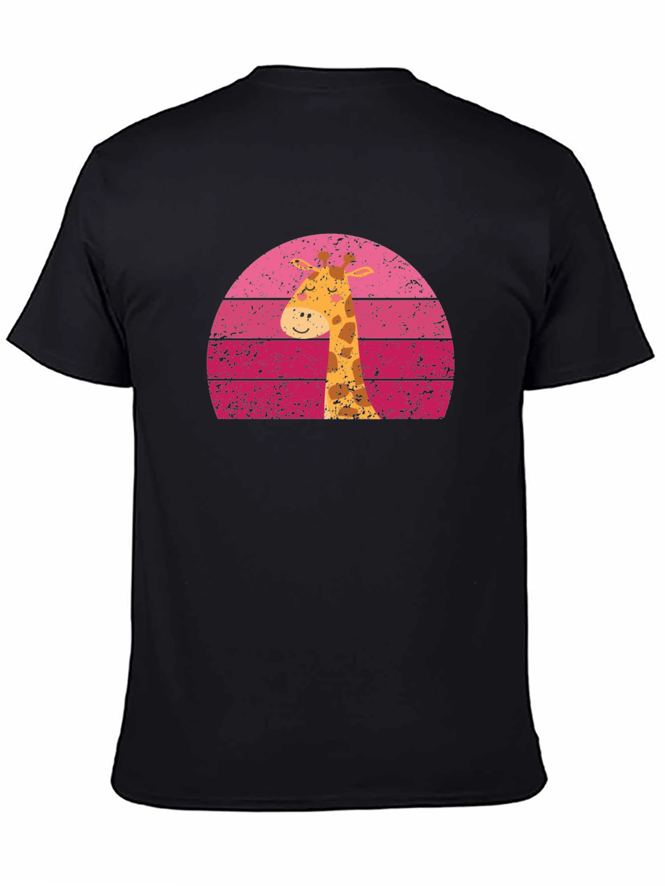 Giraffe Sunset Graphic Tee - Unique Design