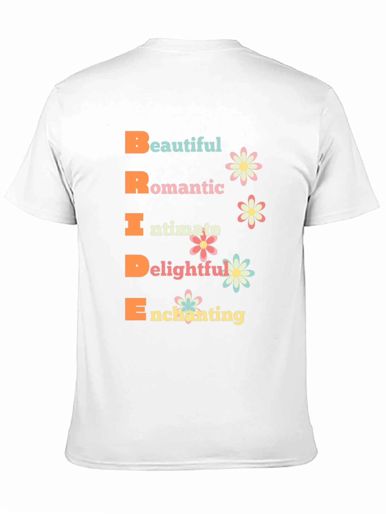 Bride Acronym Graphic T-Shirt - Romantic Wedding Tee
