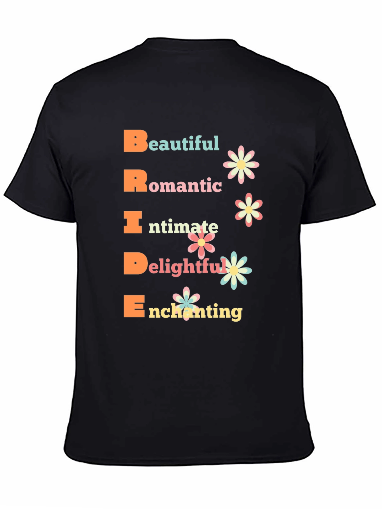 Bride Acronym Graphic T-Shirt - Romantic Wedding Tee