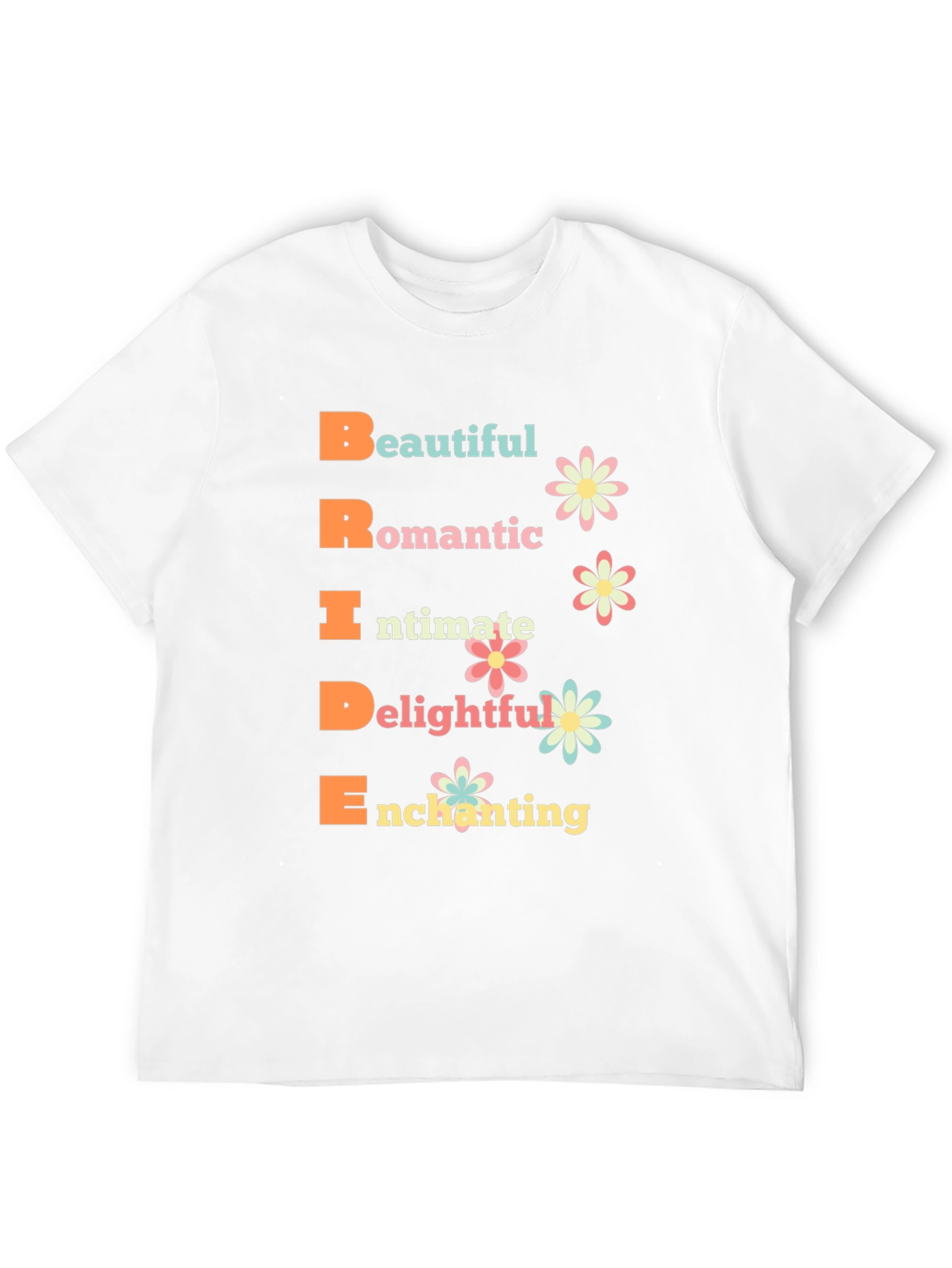 Bride Acronym Graphic T-Shirt - Romantic Wedding Tee