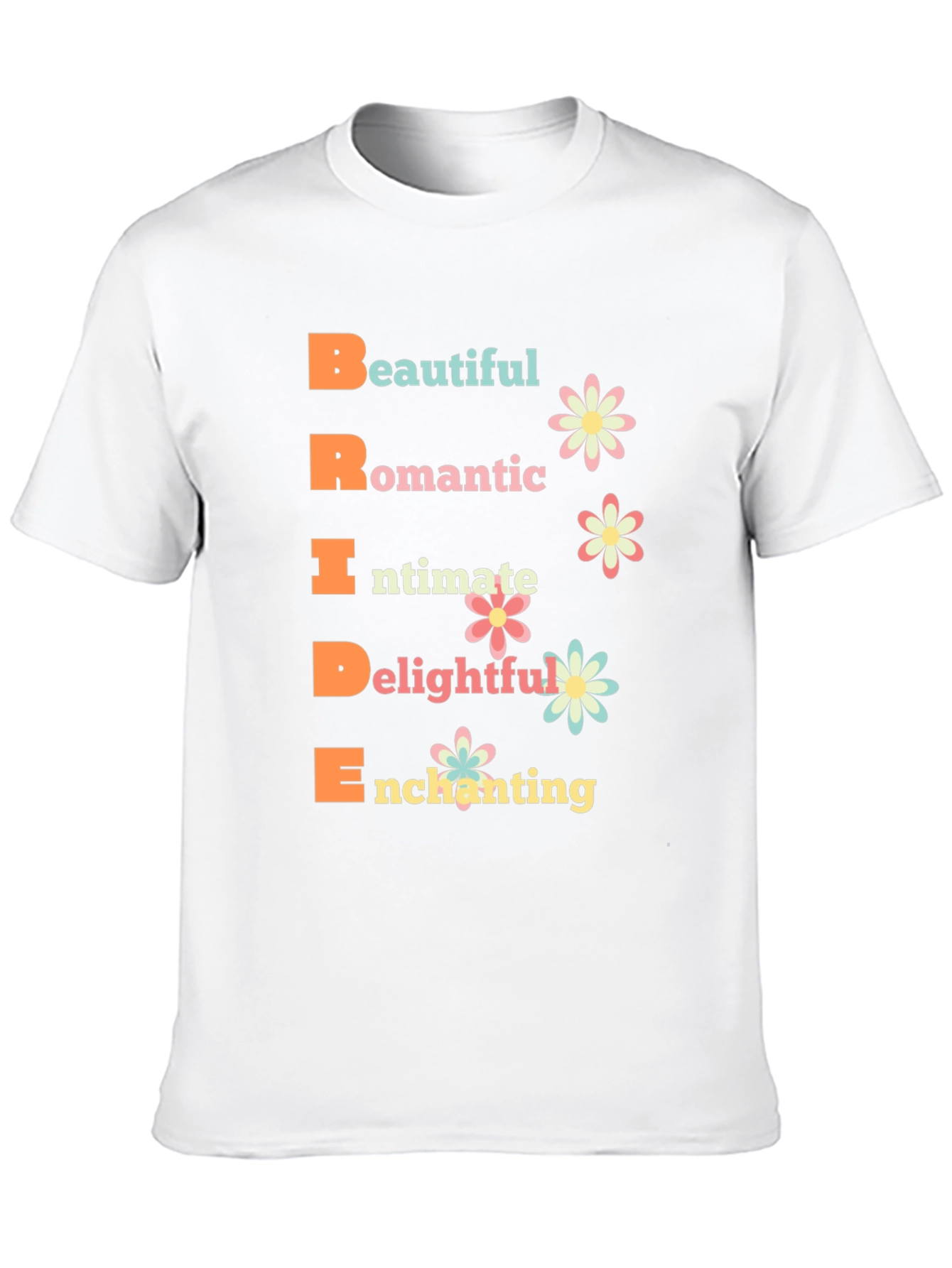 Bride Acronym Graphic T-Shirt - Romantic Wedding Tee