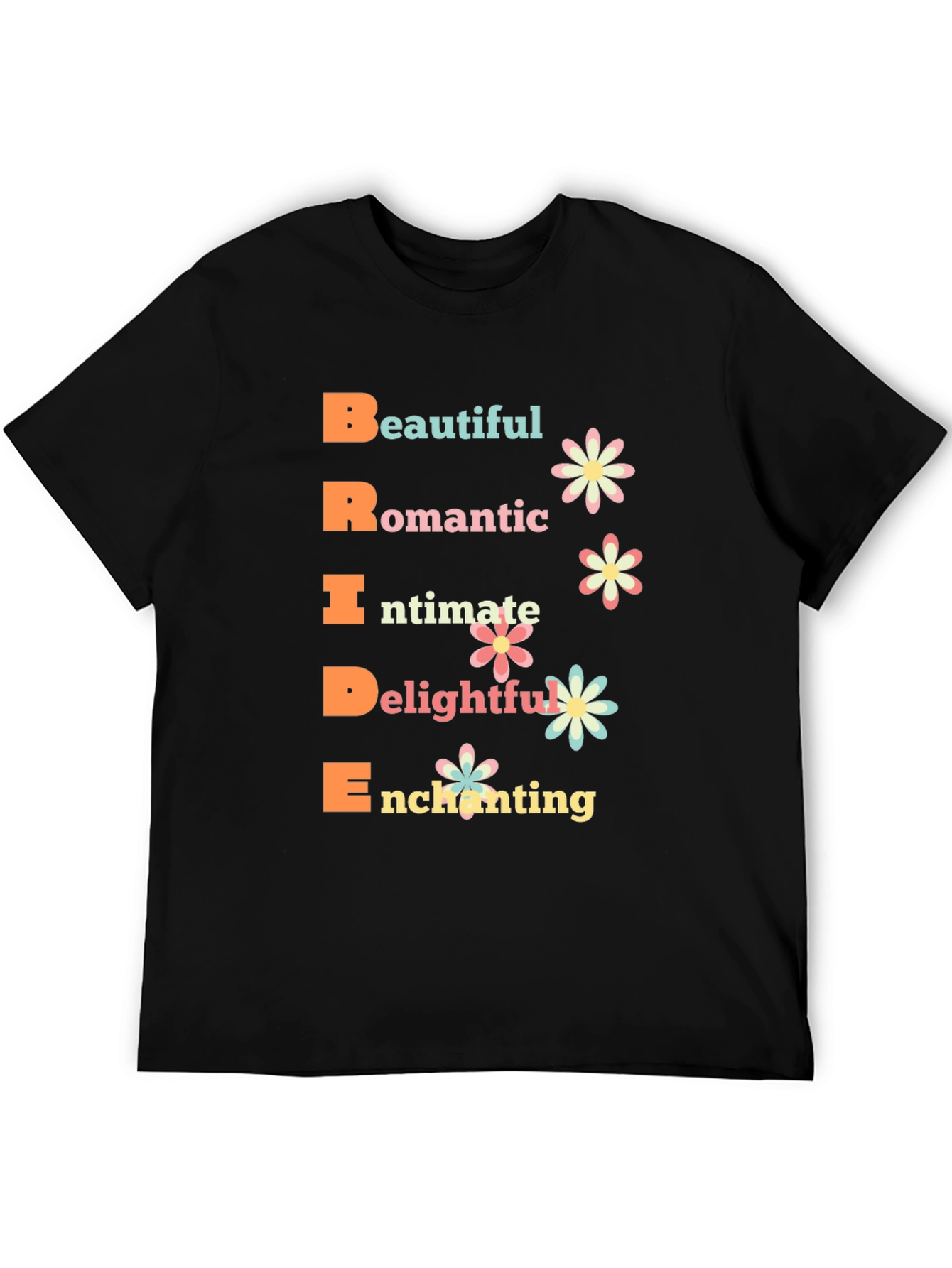 Bride Acronym Graphic T-Shirt - Romantic Wedding Tee