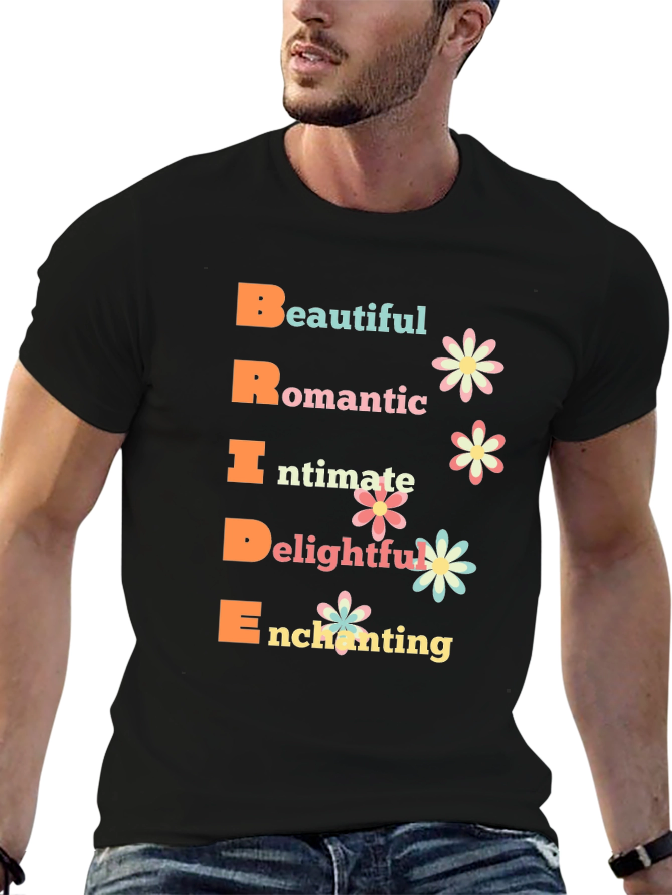 Bride Acronym Graphic T-Shirt - Romantic Wedding Tee