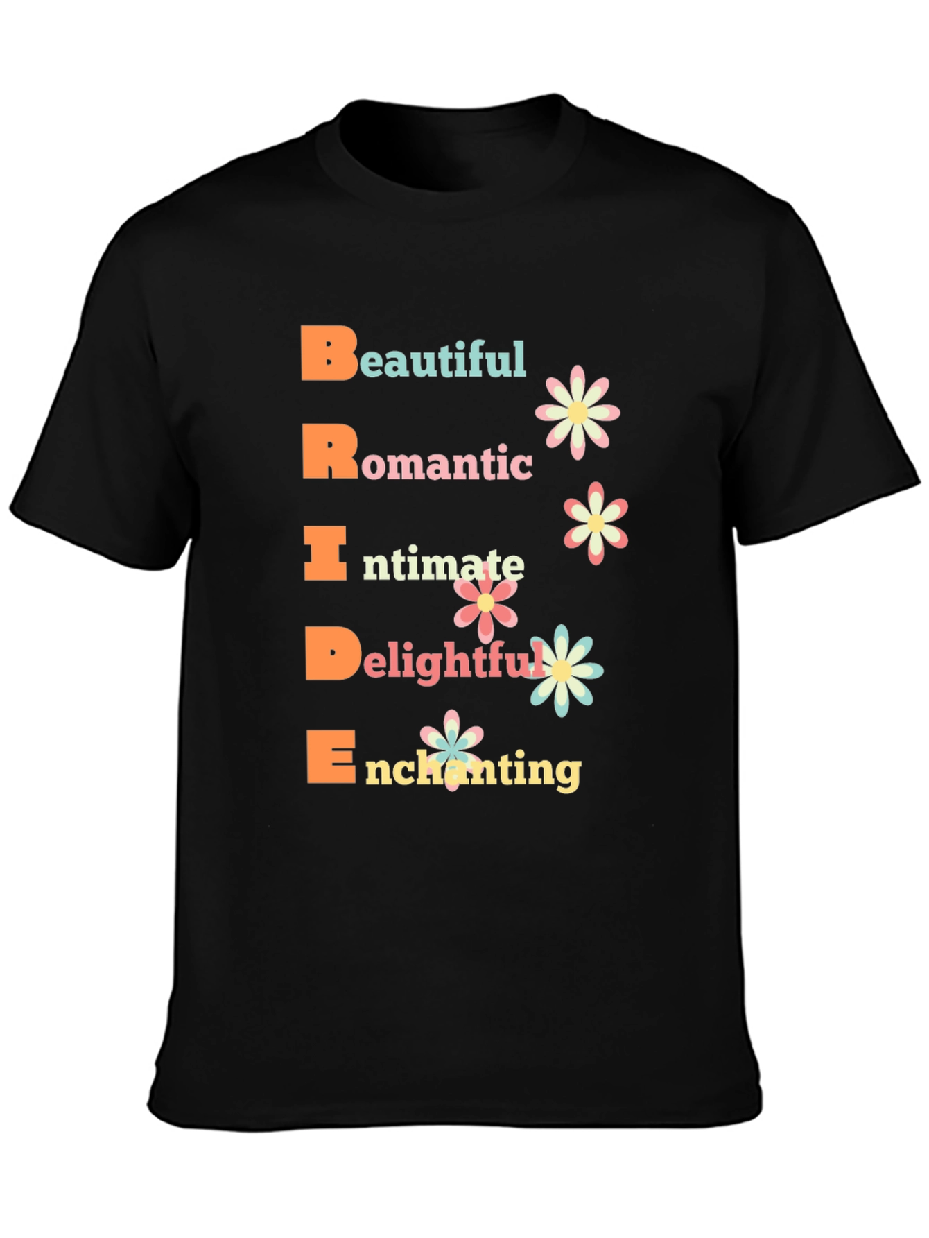 Bride Acronym Graphic T-Shirt - Romantic Wedding Tee