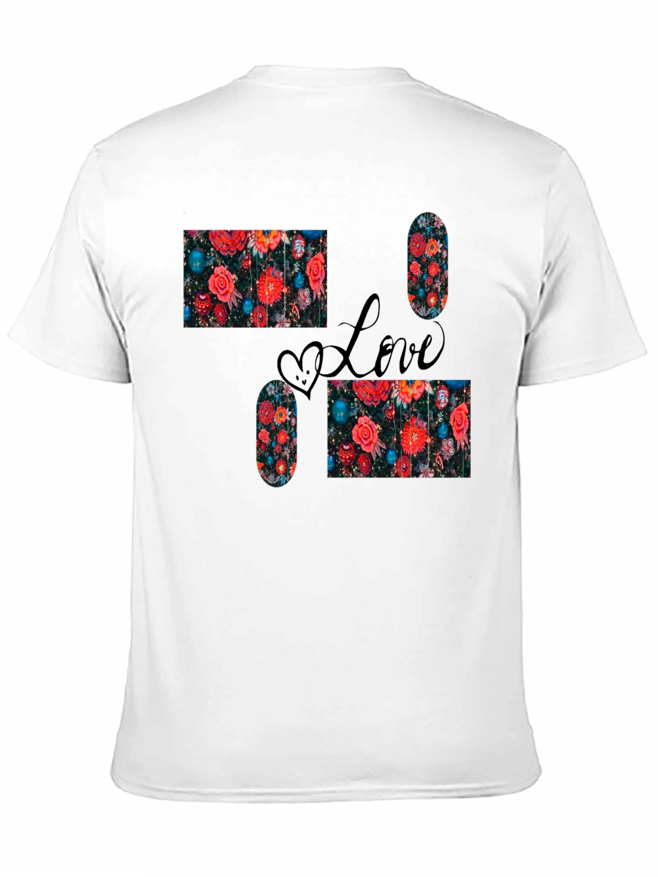 Love Floral Pattern T-Shirt