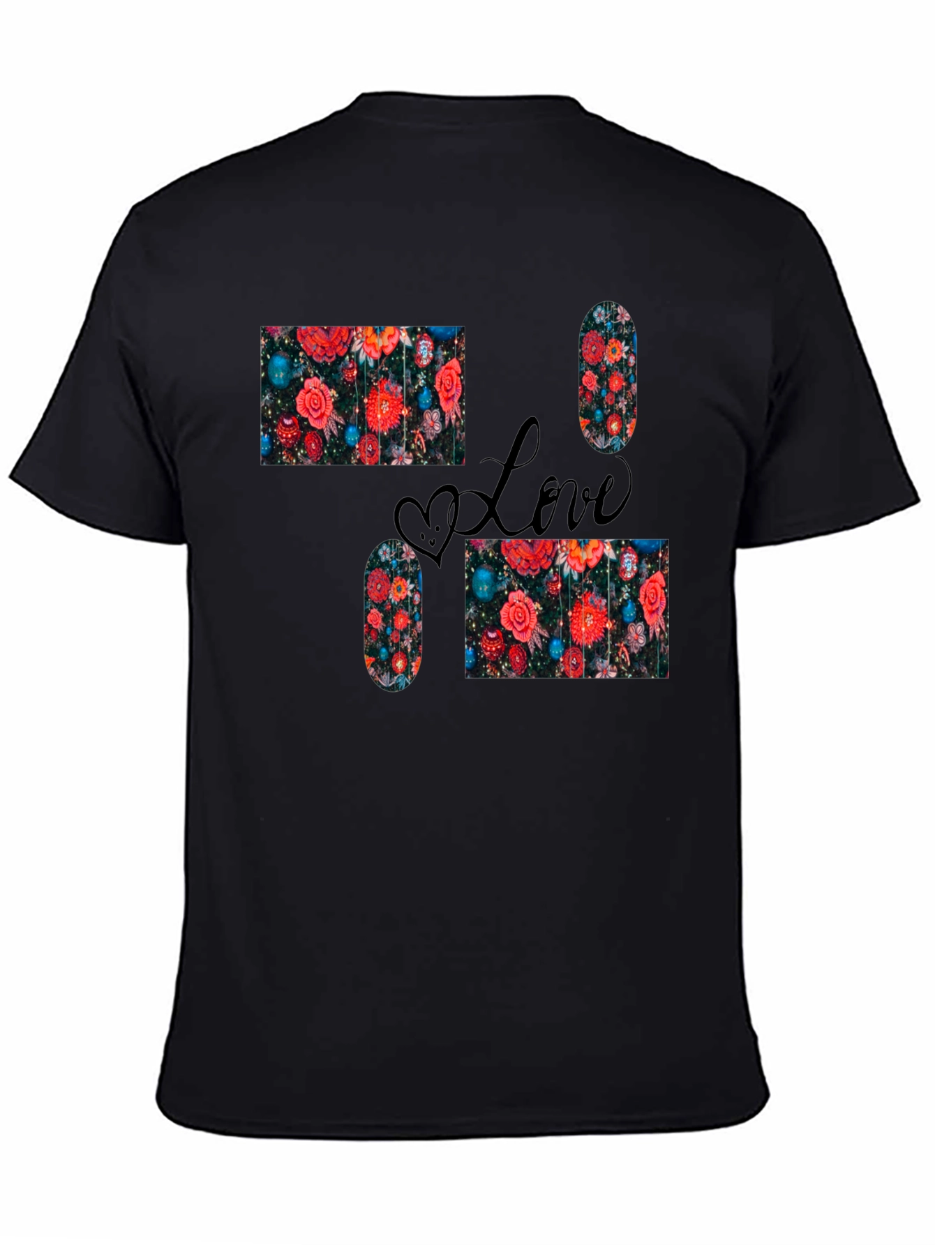 Love Floral Pattern T-Shirt
