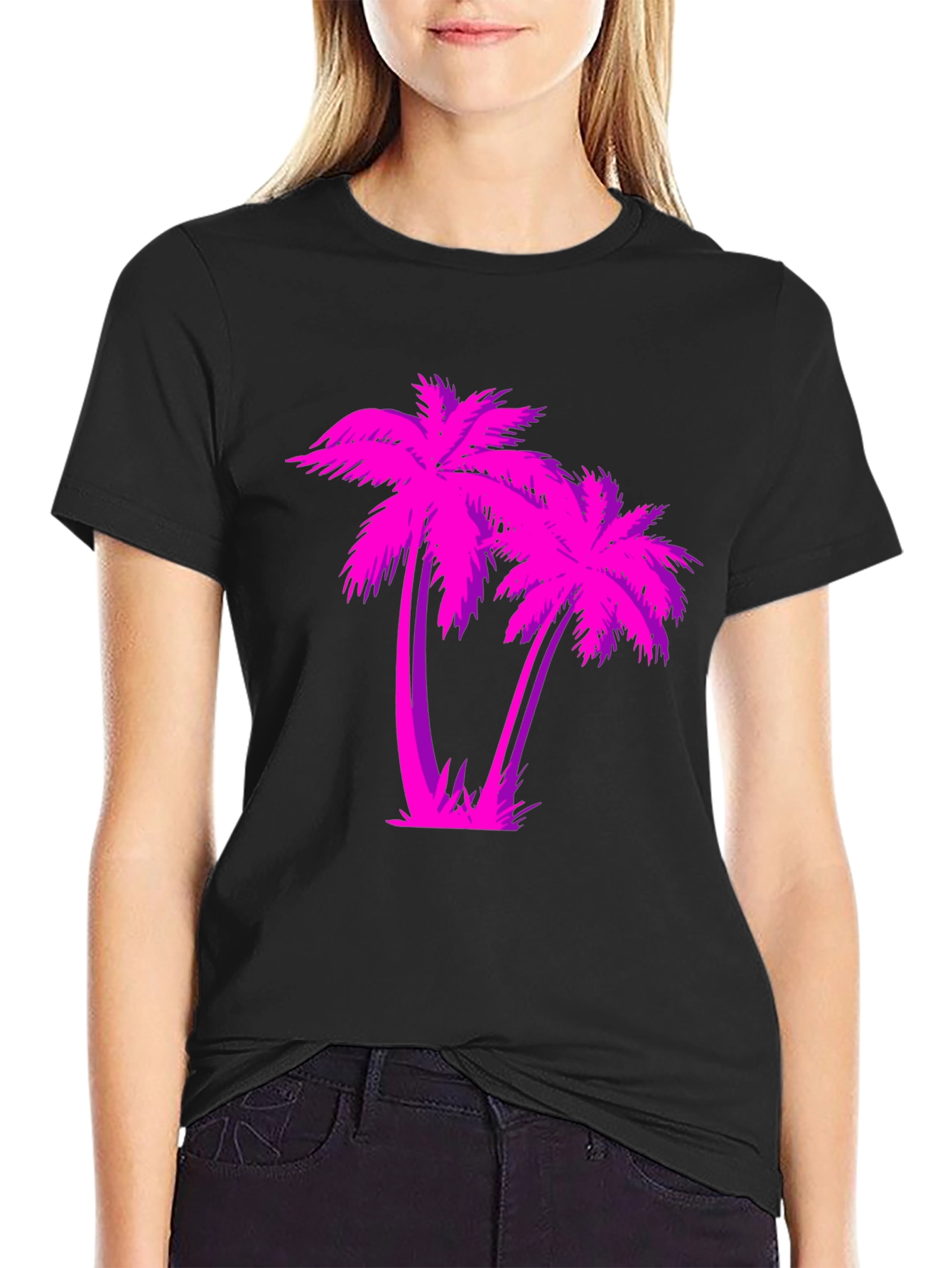 Retro Palm Tree Graphic T-Shirt