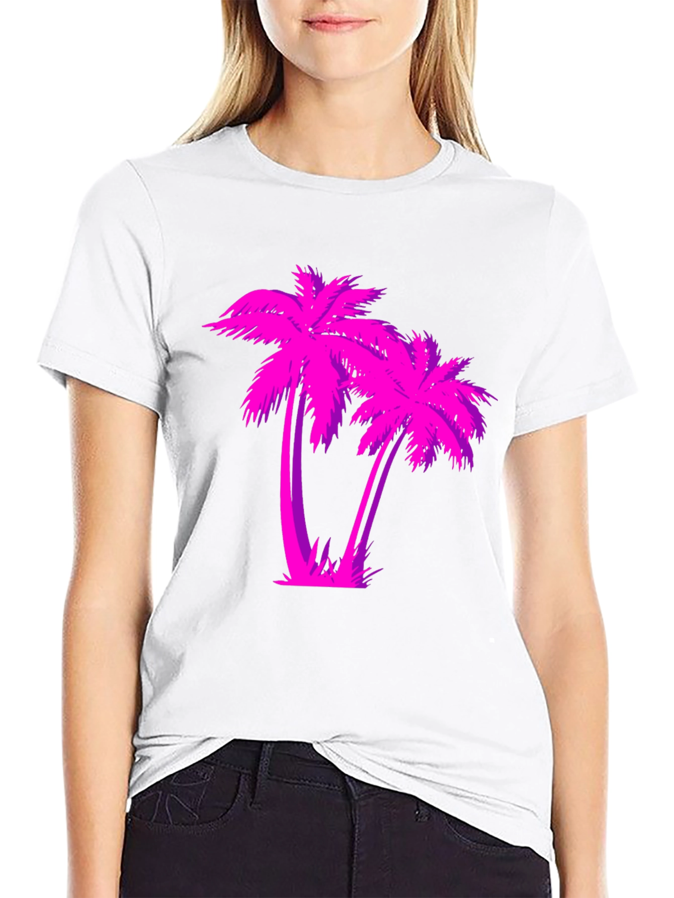 Retro Palm Tree Graphic T-Shirt