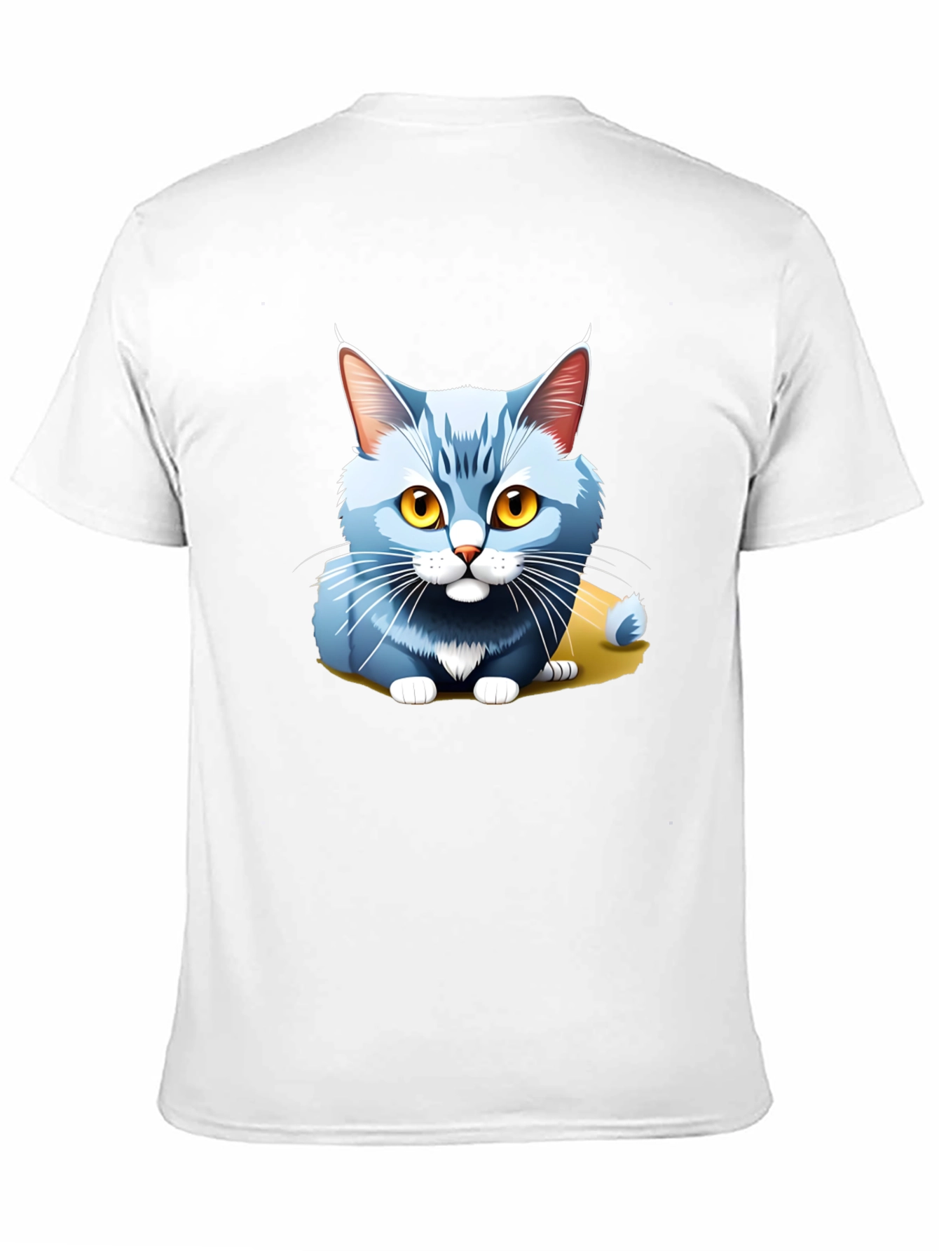 Cute Cartoon Cat T-Shirt - Soft Cotton Blend