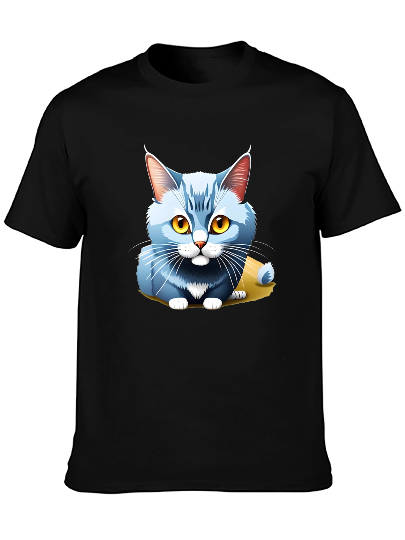 Cute Cartoon Cat T-Shirt - Soft Cotton Blend