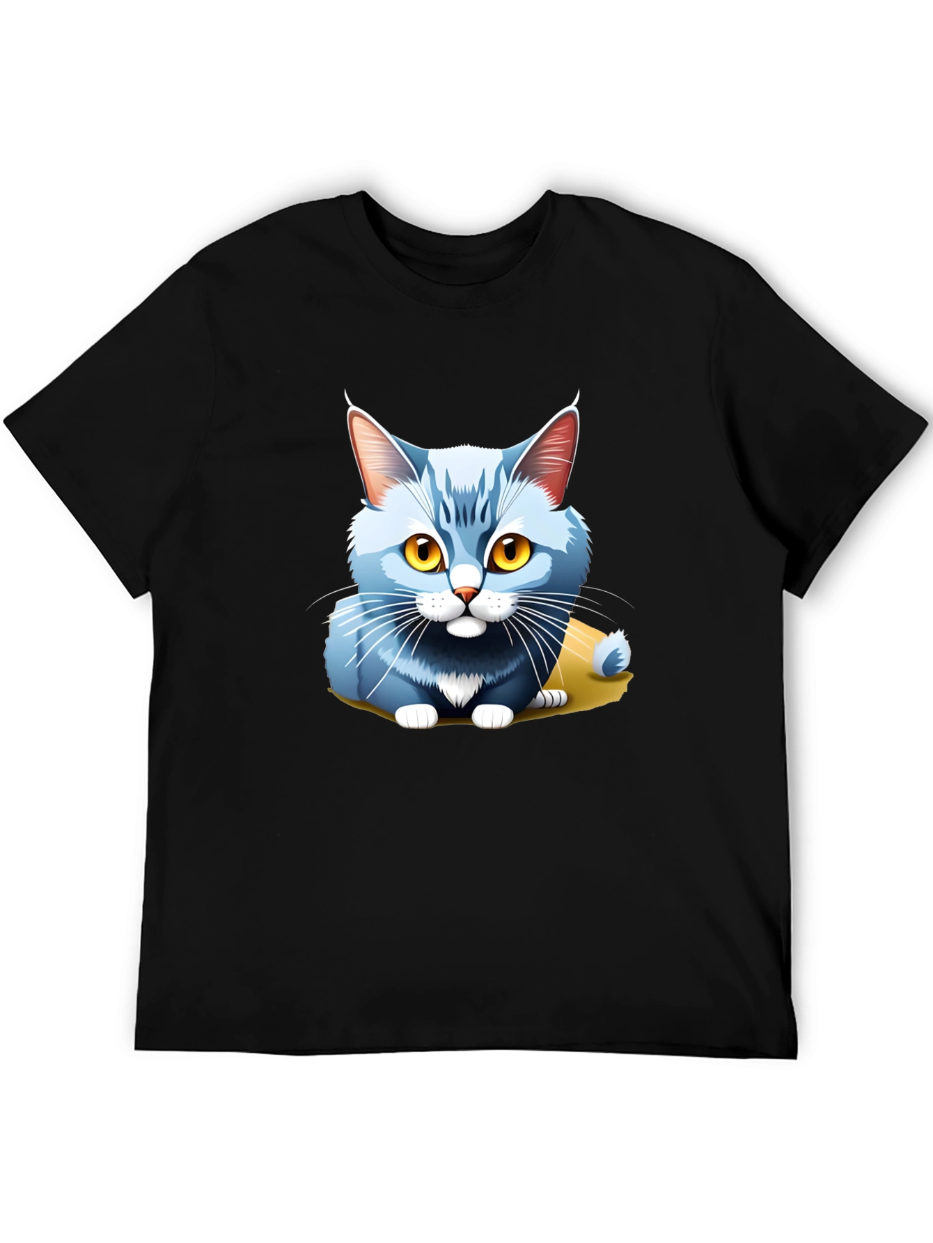 Cute Cartoon Cat T-Shirt - Soft Cotton Blend