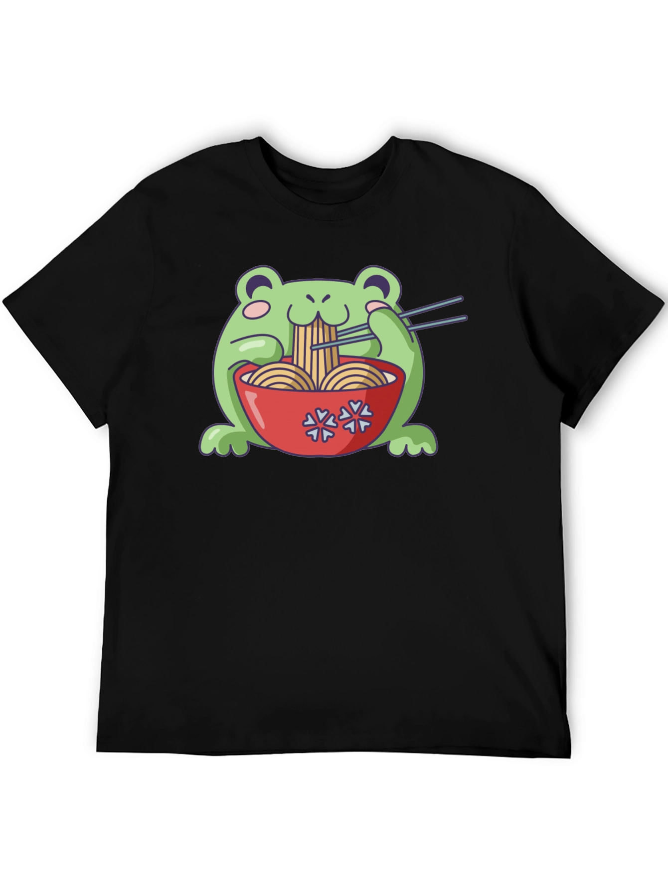 Frog Ramen T-Shirt - Cute Kawaii Noodles