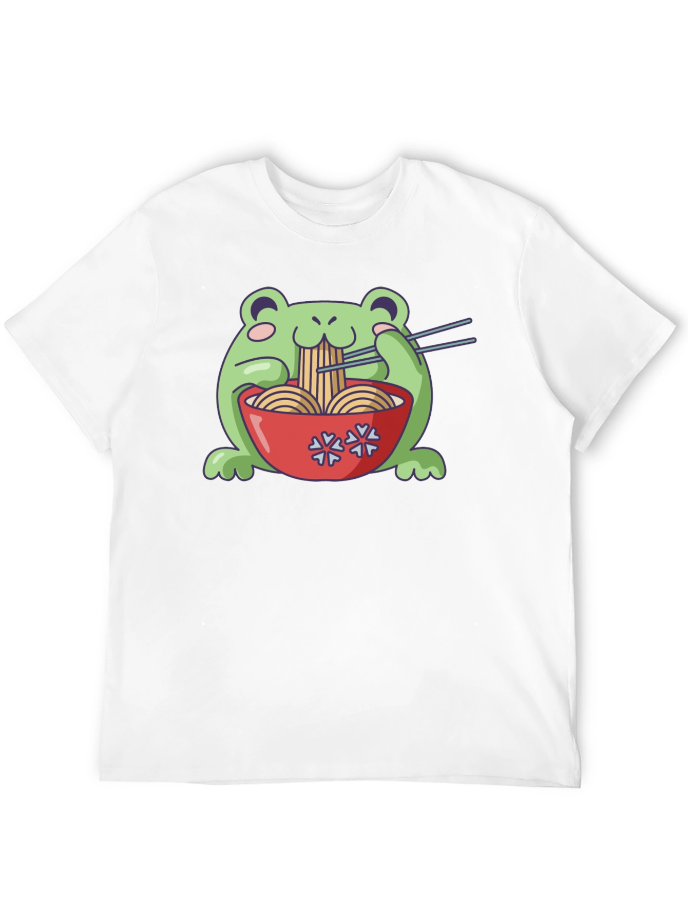Frog Ramen T-Shirt - Cute Kawaii Noodles