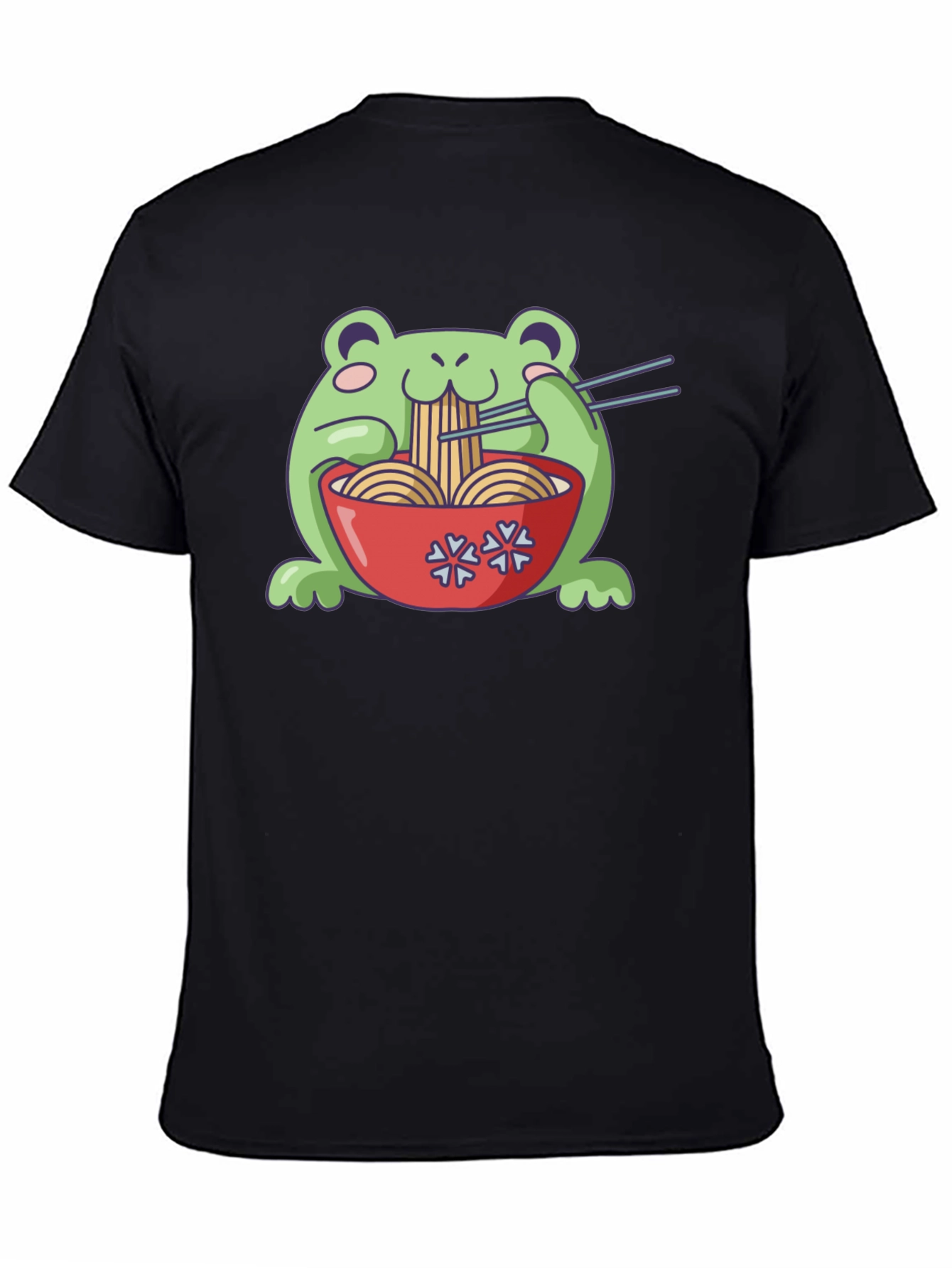 Frog Ramen T-Shirt - Cute Kawaii Noodles