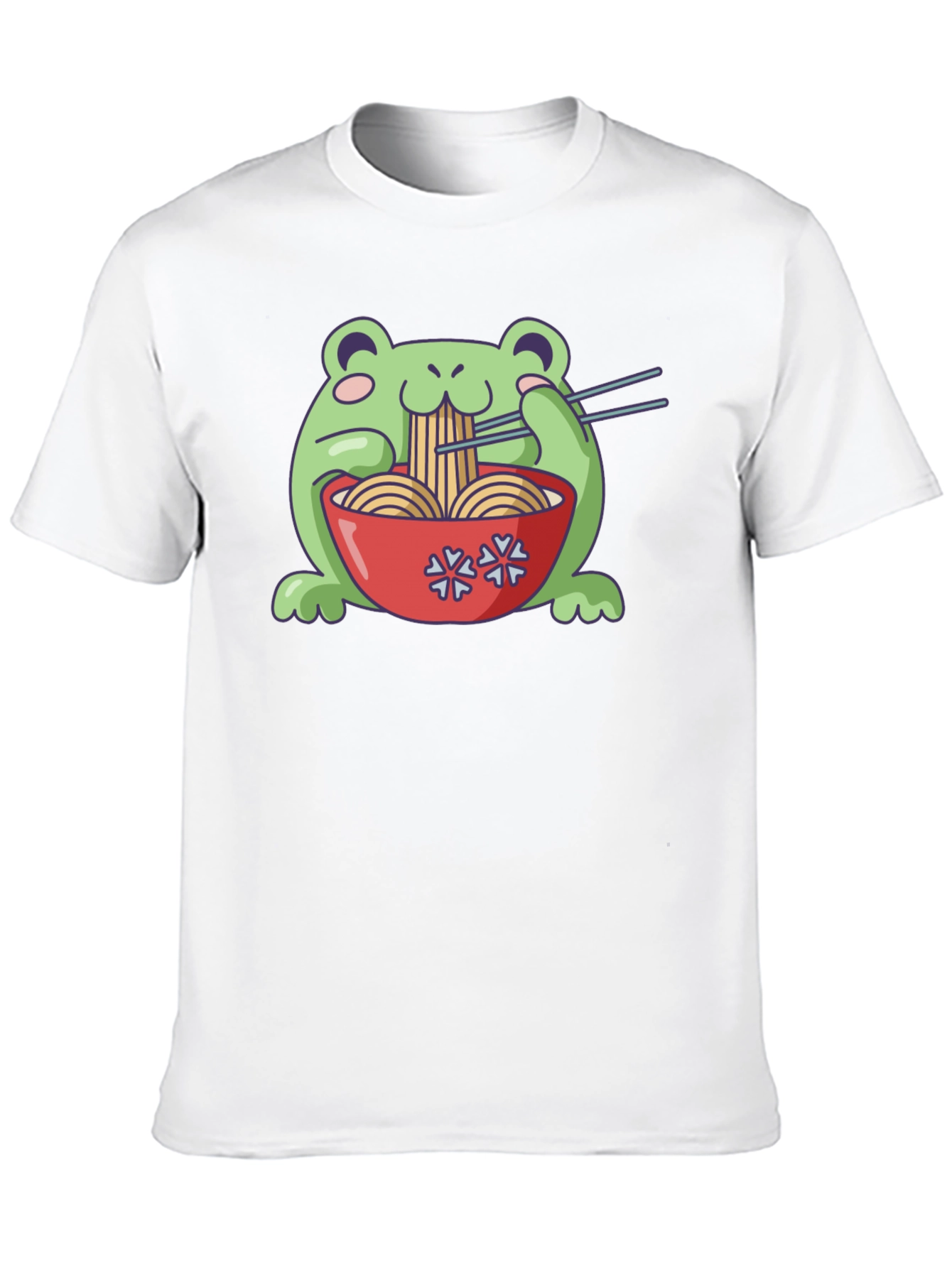 Frog Ramen T-Shirt - Cute Kawaii Noodles