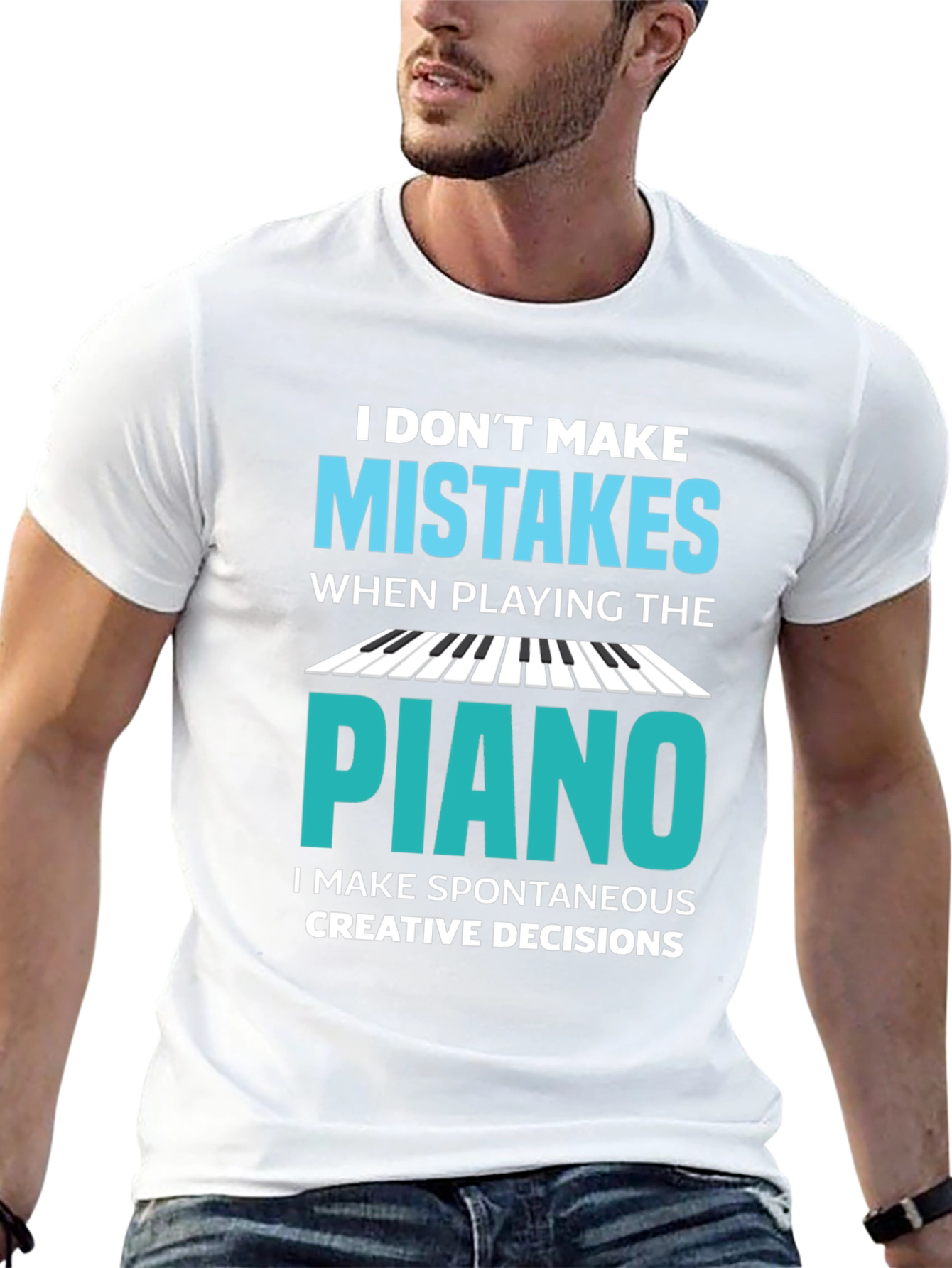 Funny Piano Player T-Shirt - I Dont Make Mistakes