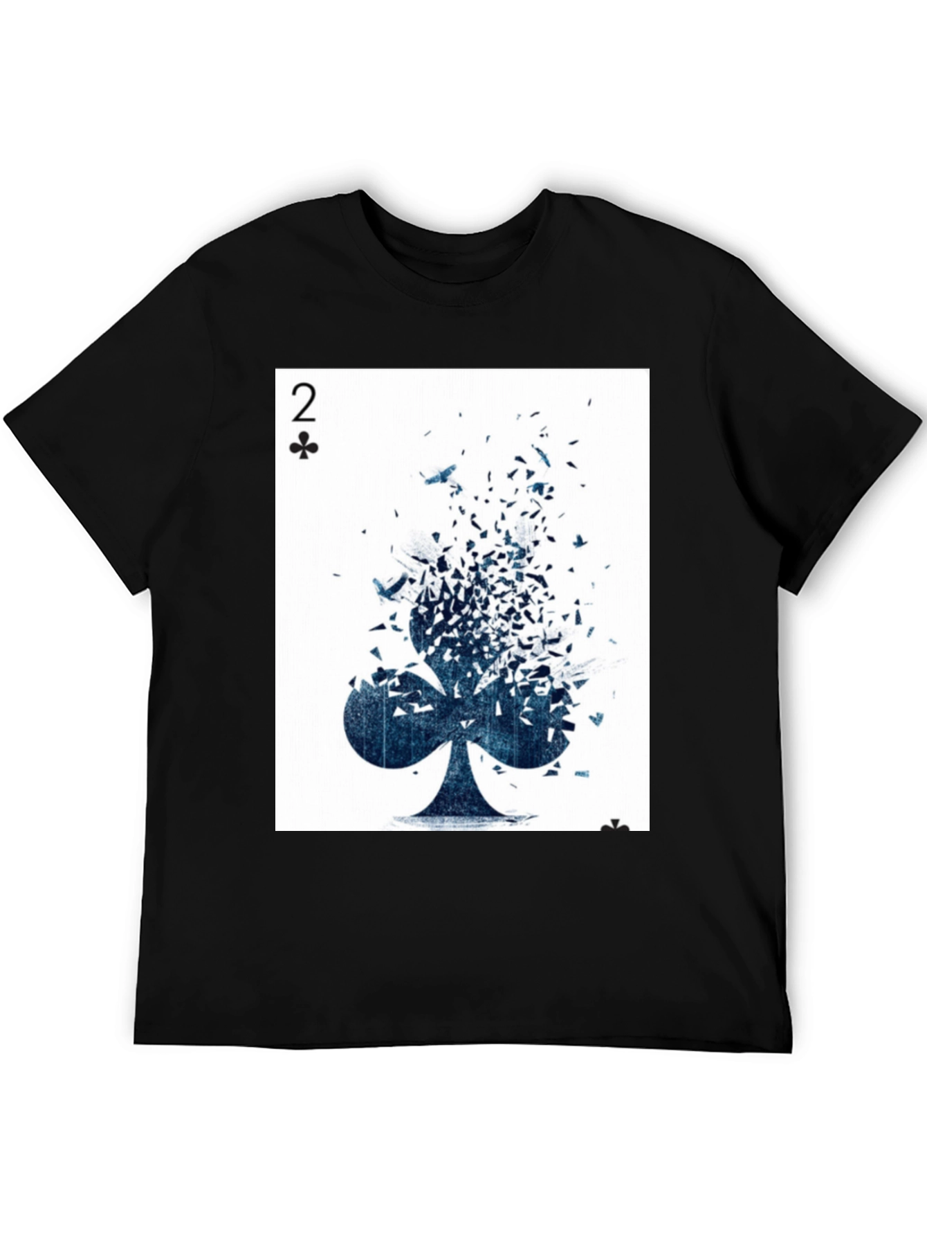 Two of Clubs Graphic Tee - Unique Card Design