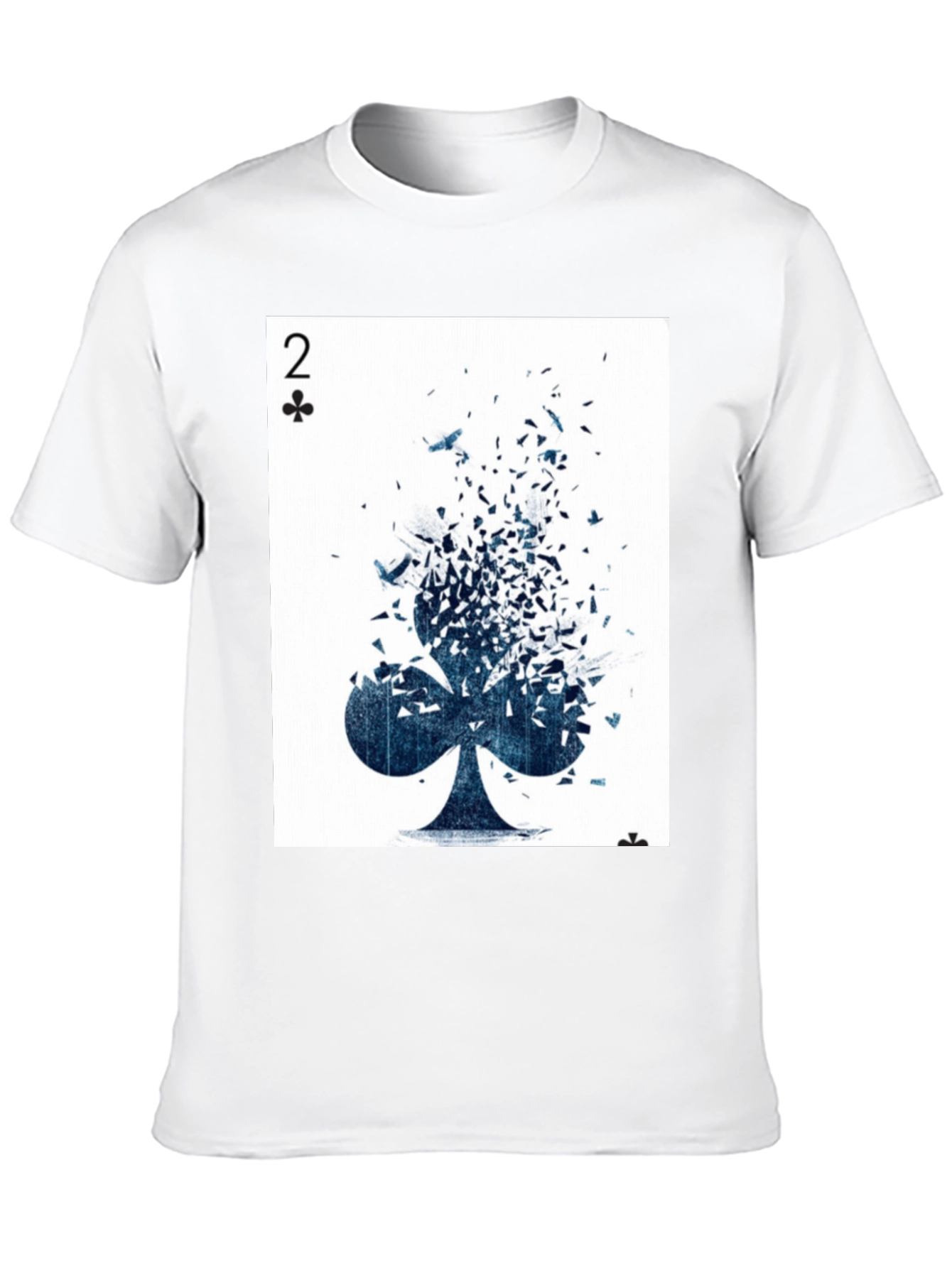 Two of Clubs Graphic Tee - Unique Card Design
